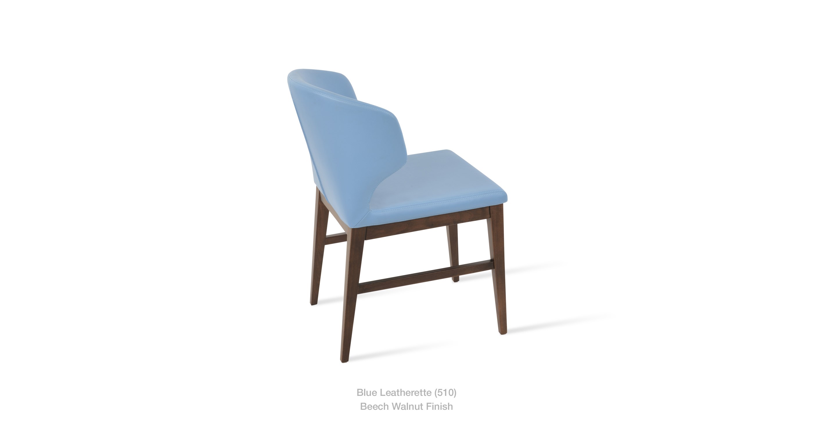 blue leatherette