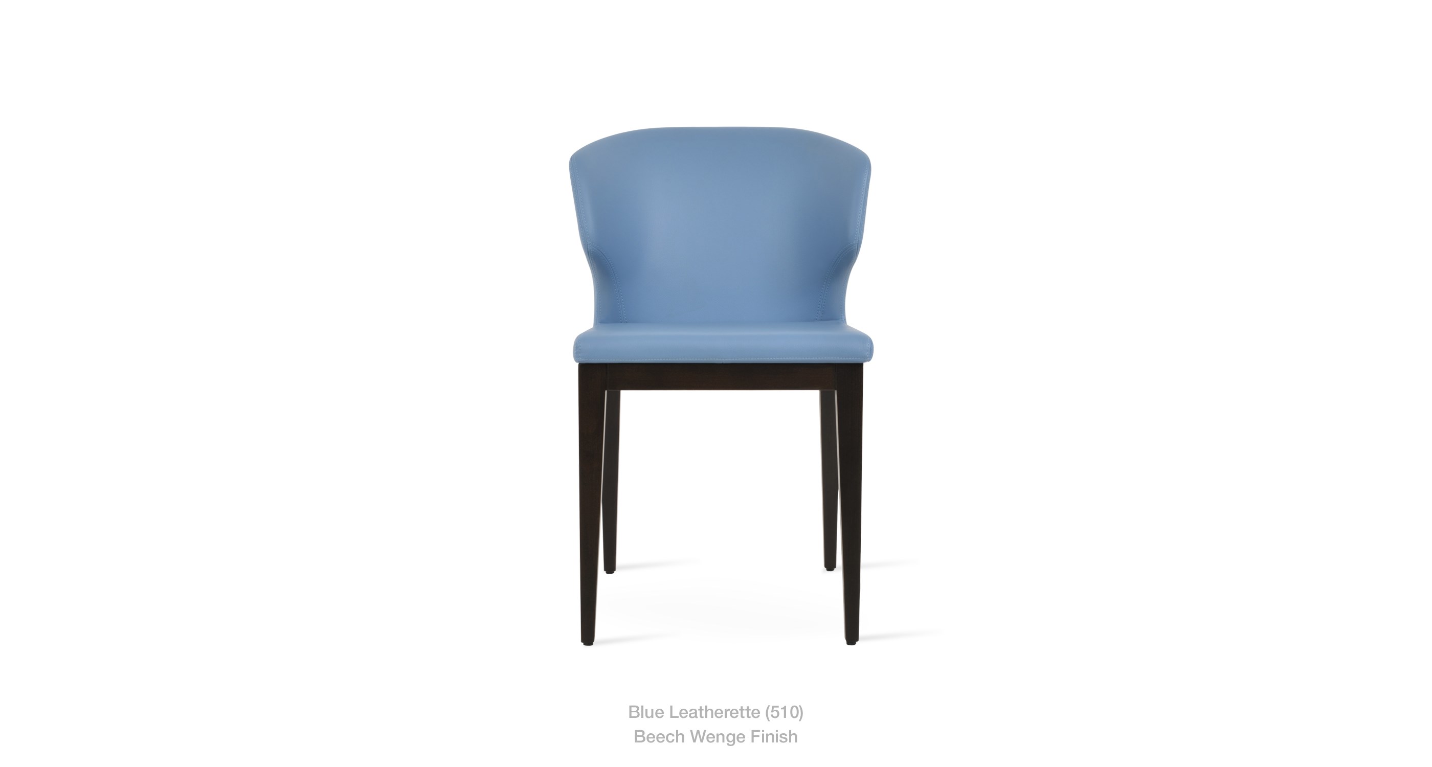 blue leatherette