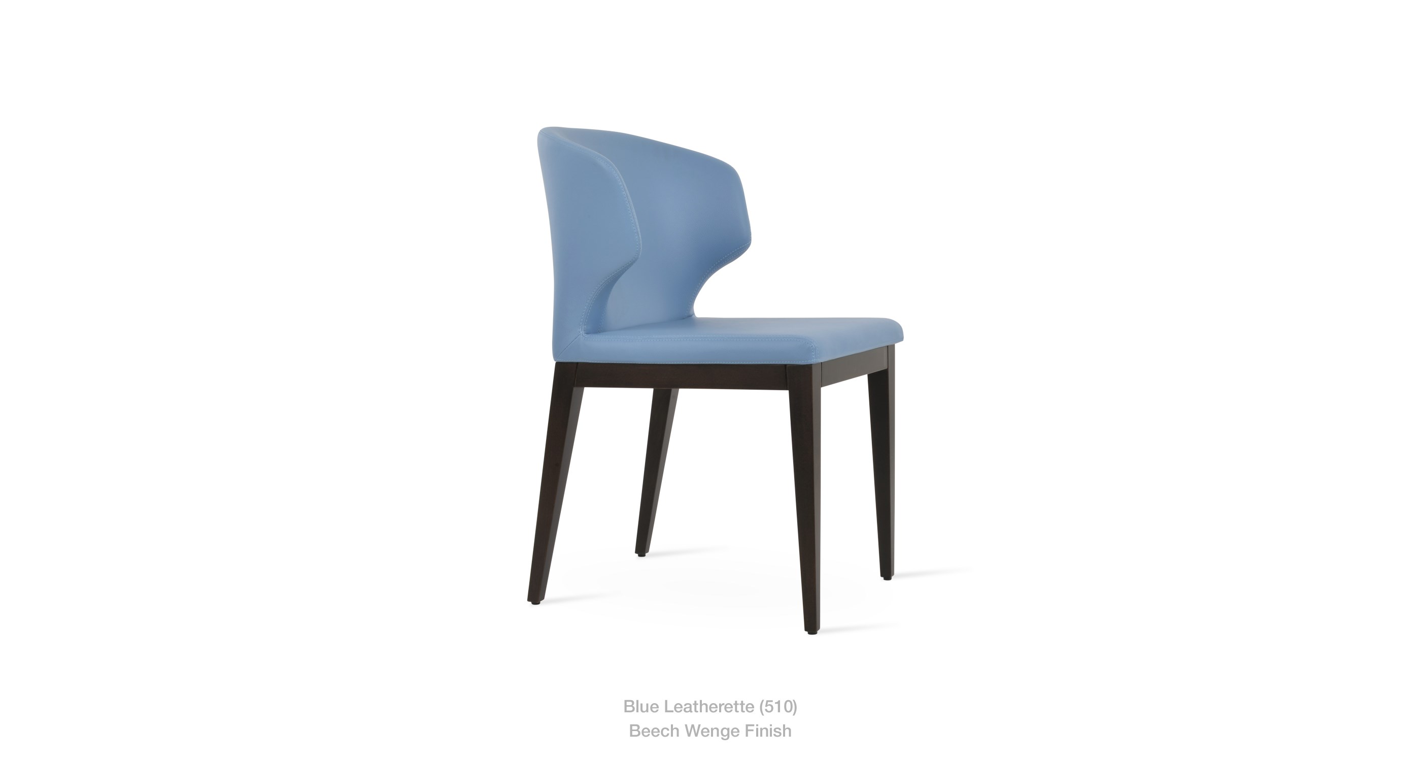 blue leatherette
