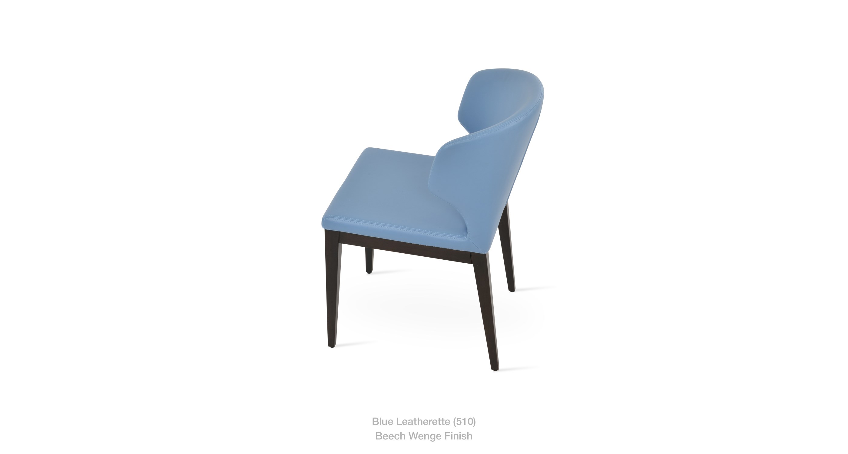 blue leatherette