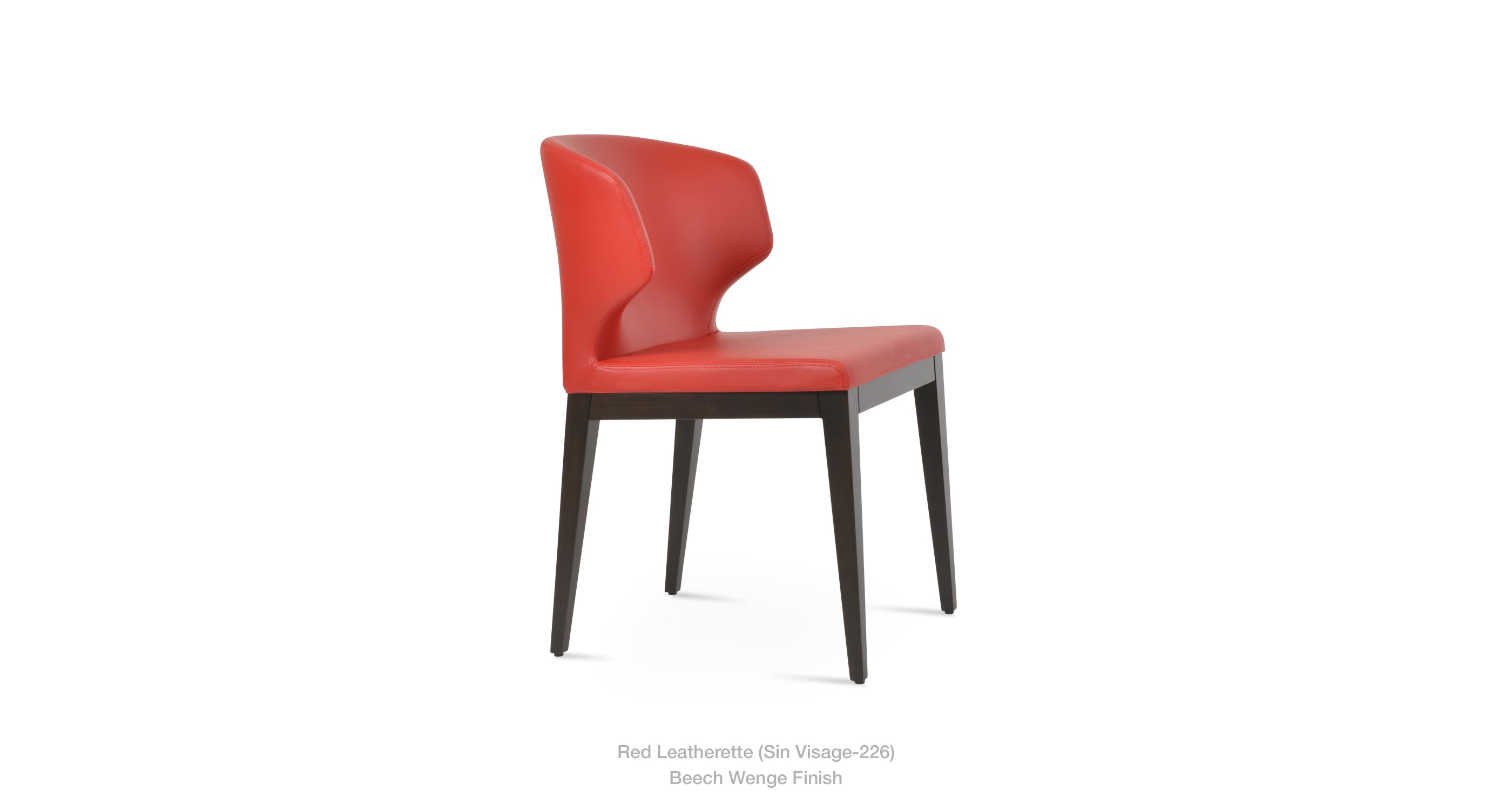 red leatherette - wenge