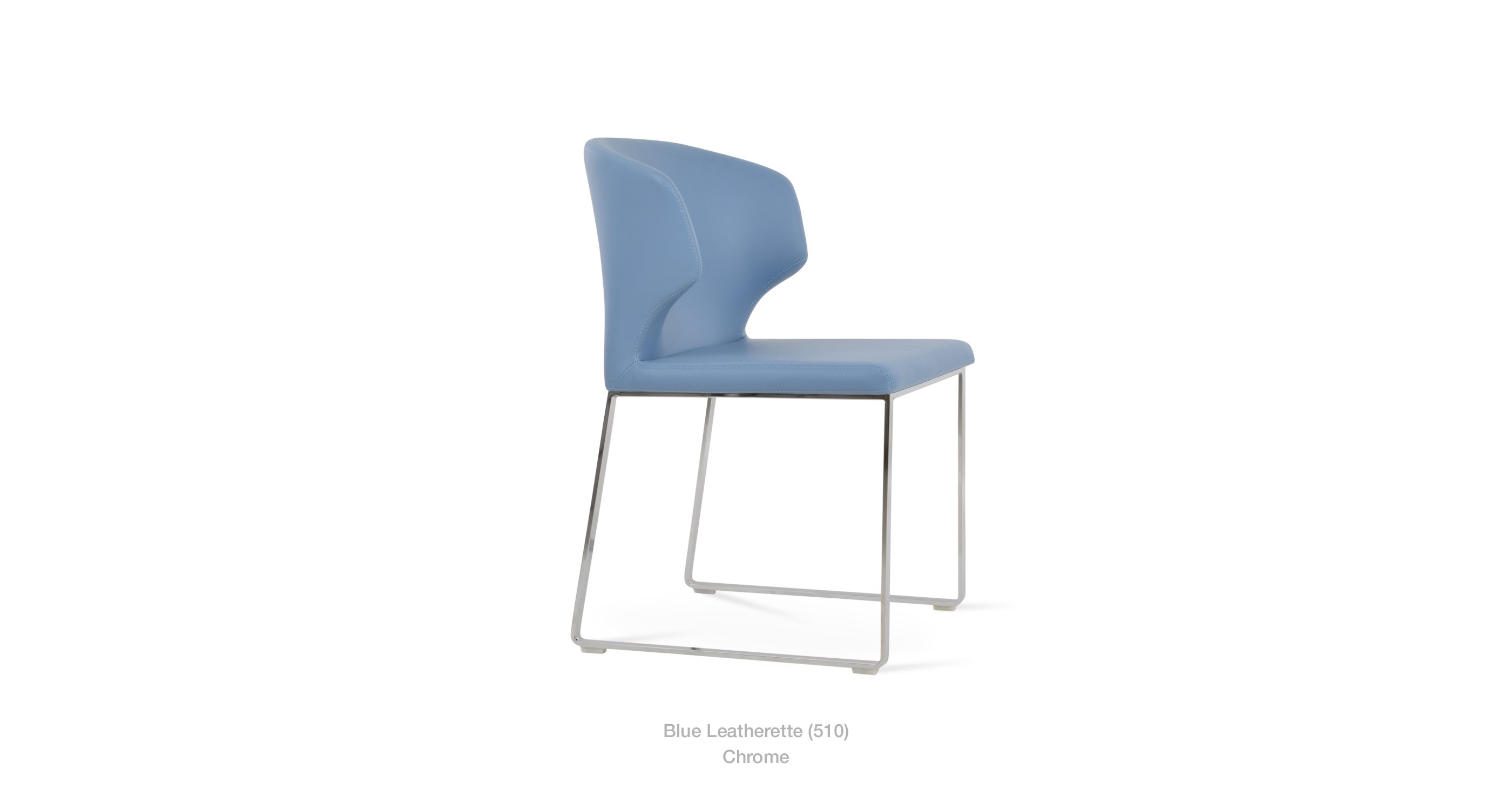 blue leatherette