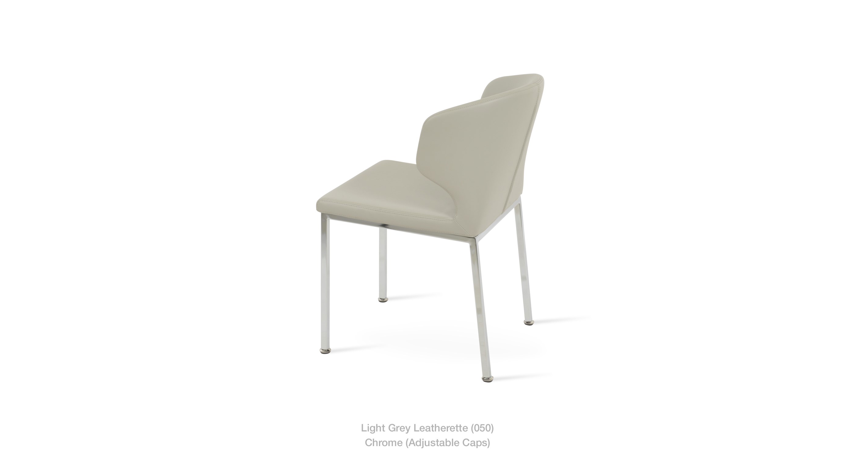 light grey leatherette