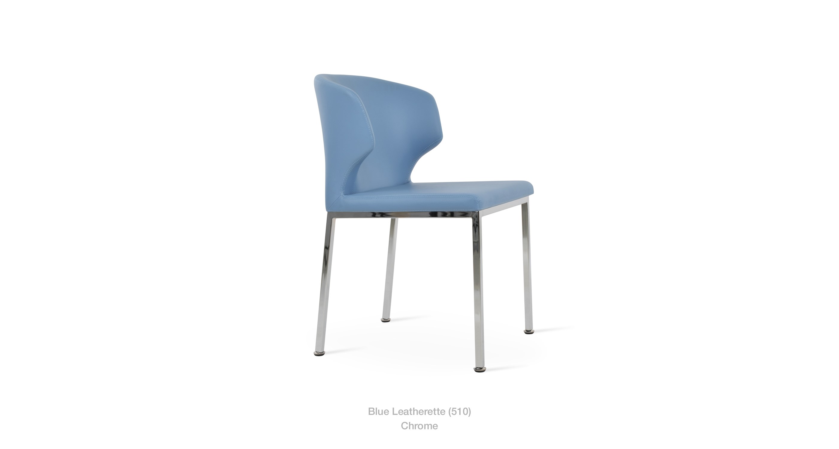 blue leatherette