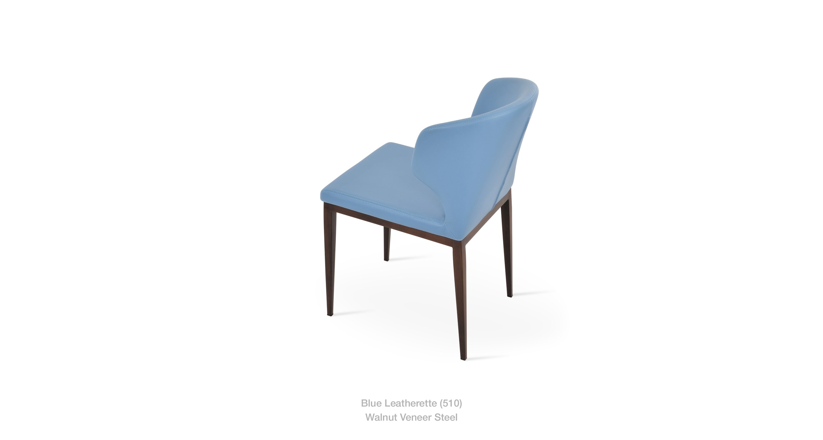 blue leatherette