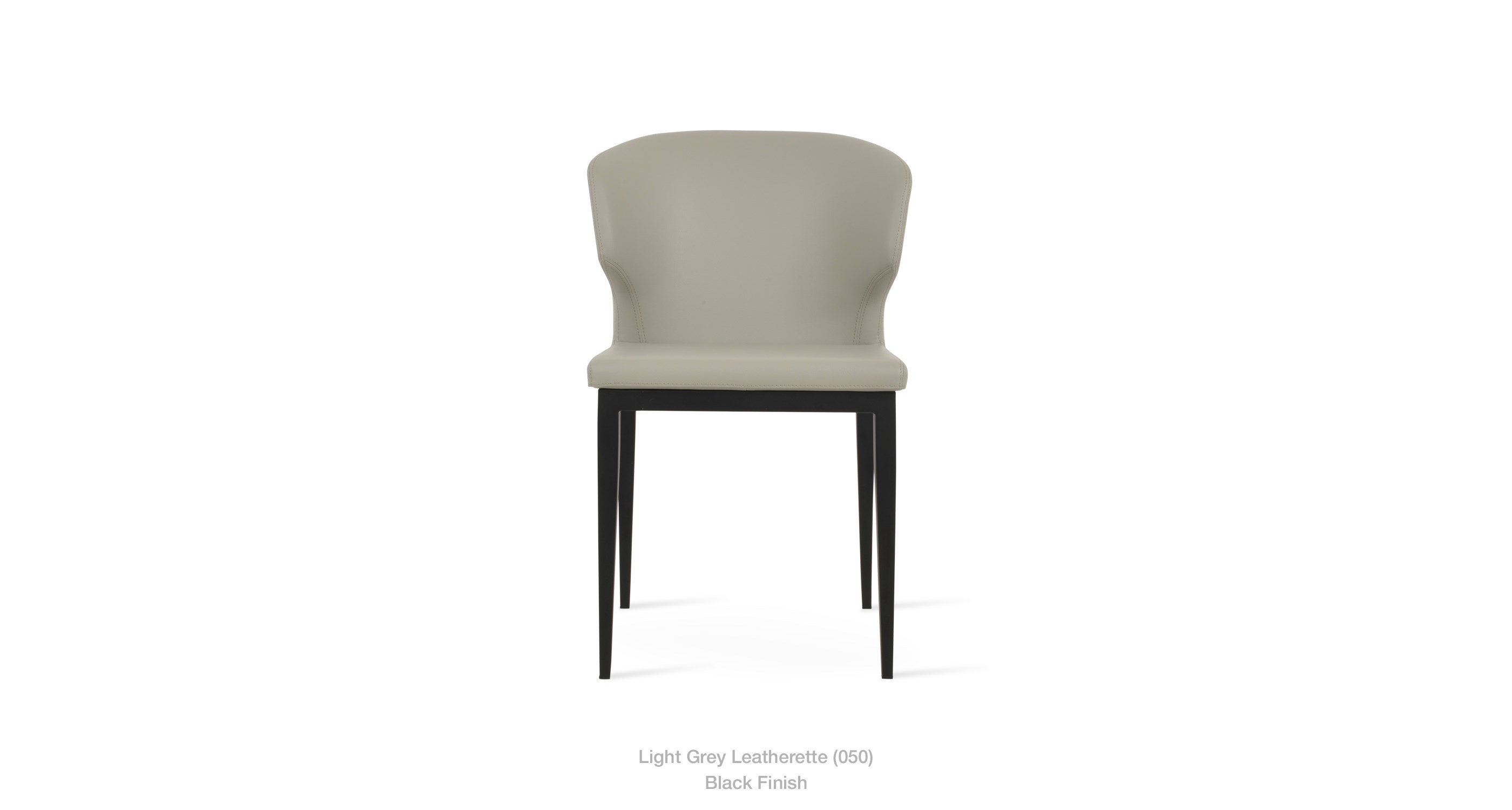 light grey leatherette
