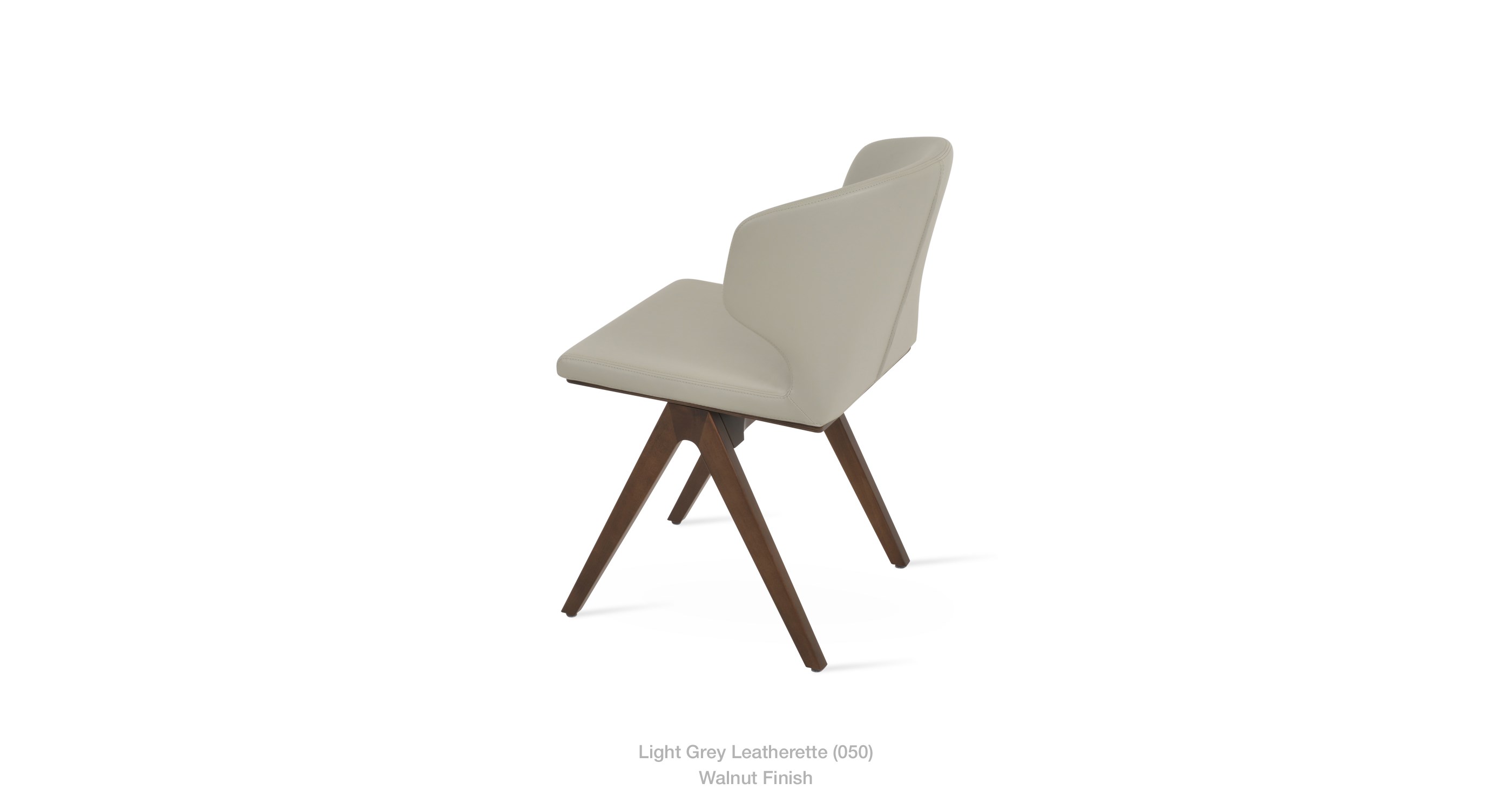 light grey leatherette