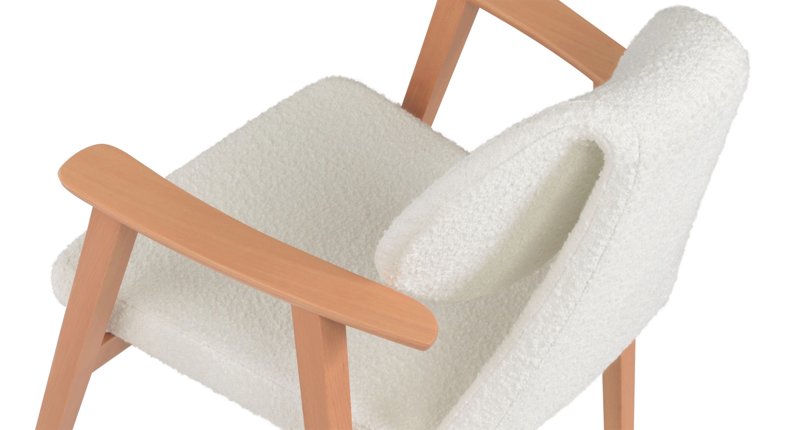 white boucle extra loop