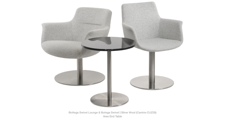 round and lounge - silver - ares