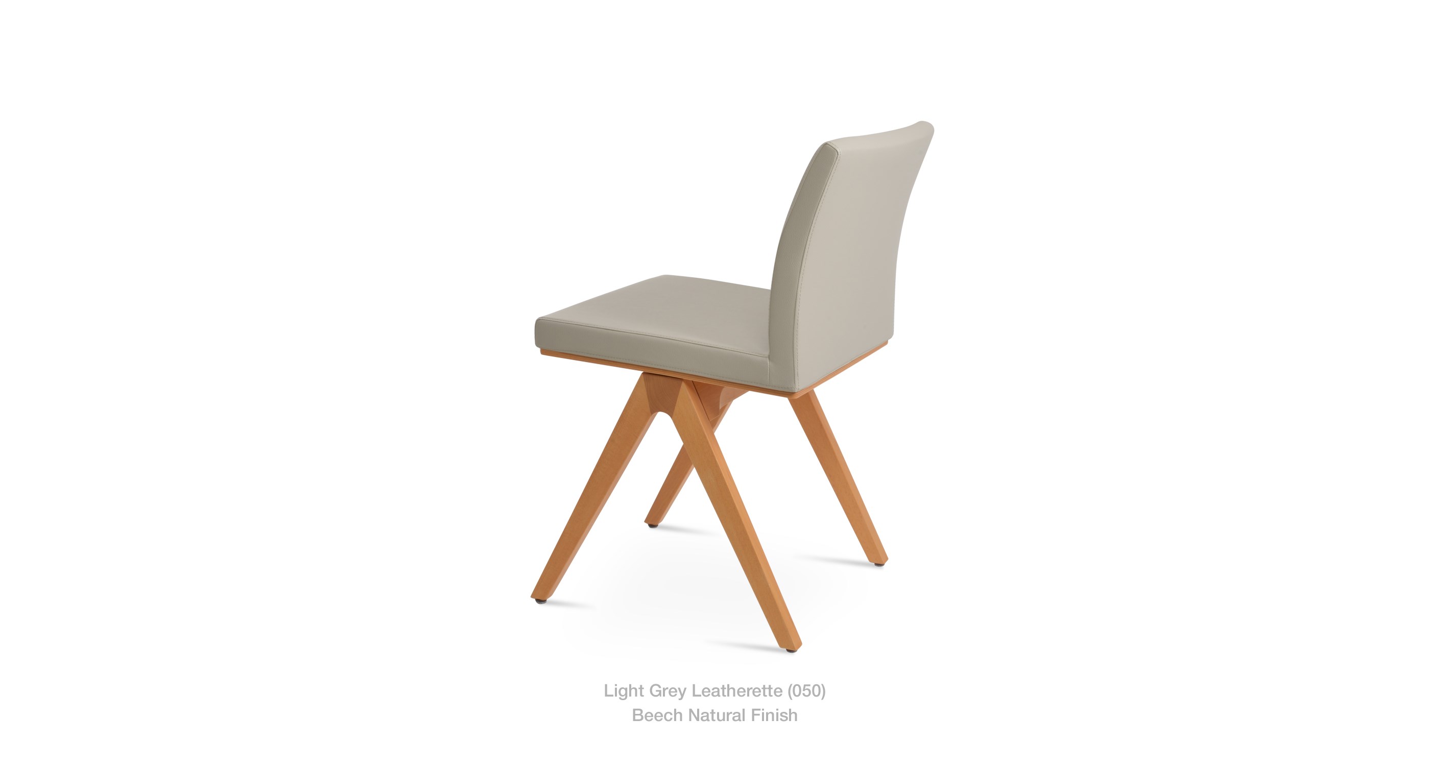 light grey leatherette