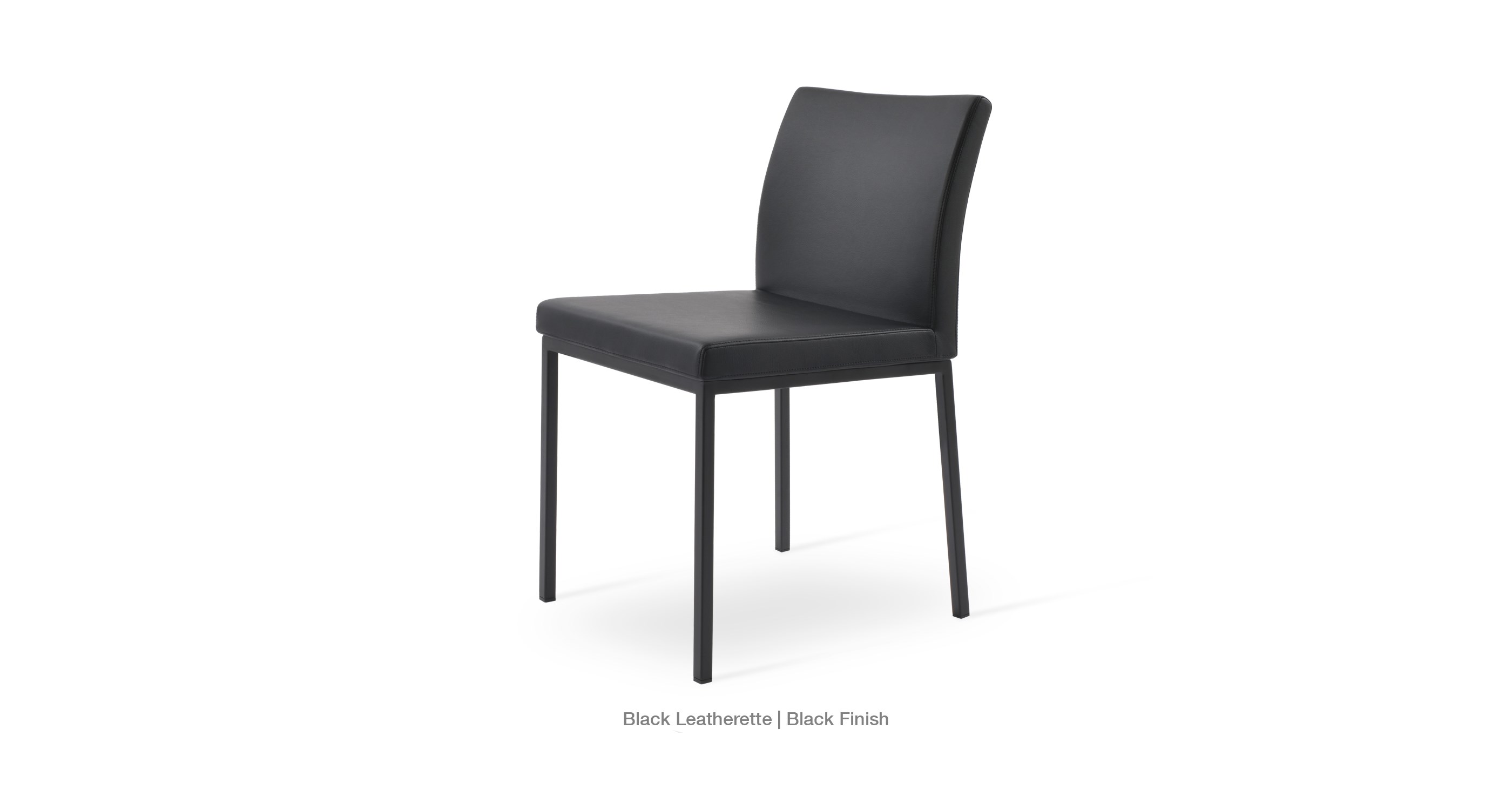 black leatherette