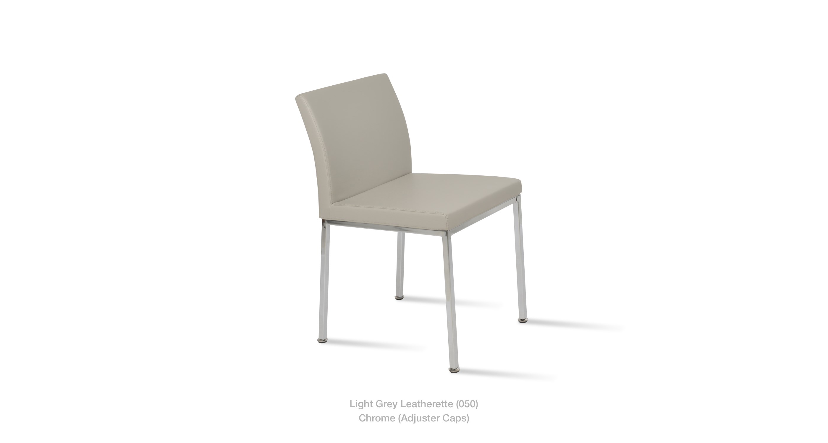 light grey leatherette