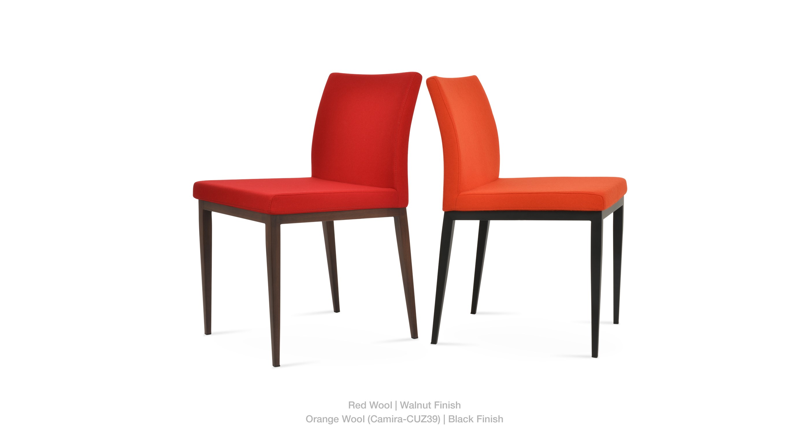 red wool orange wool