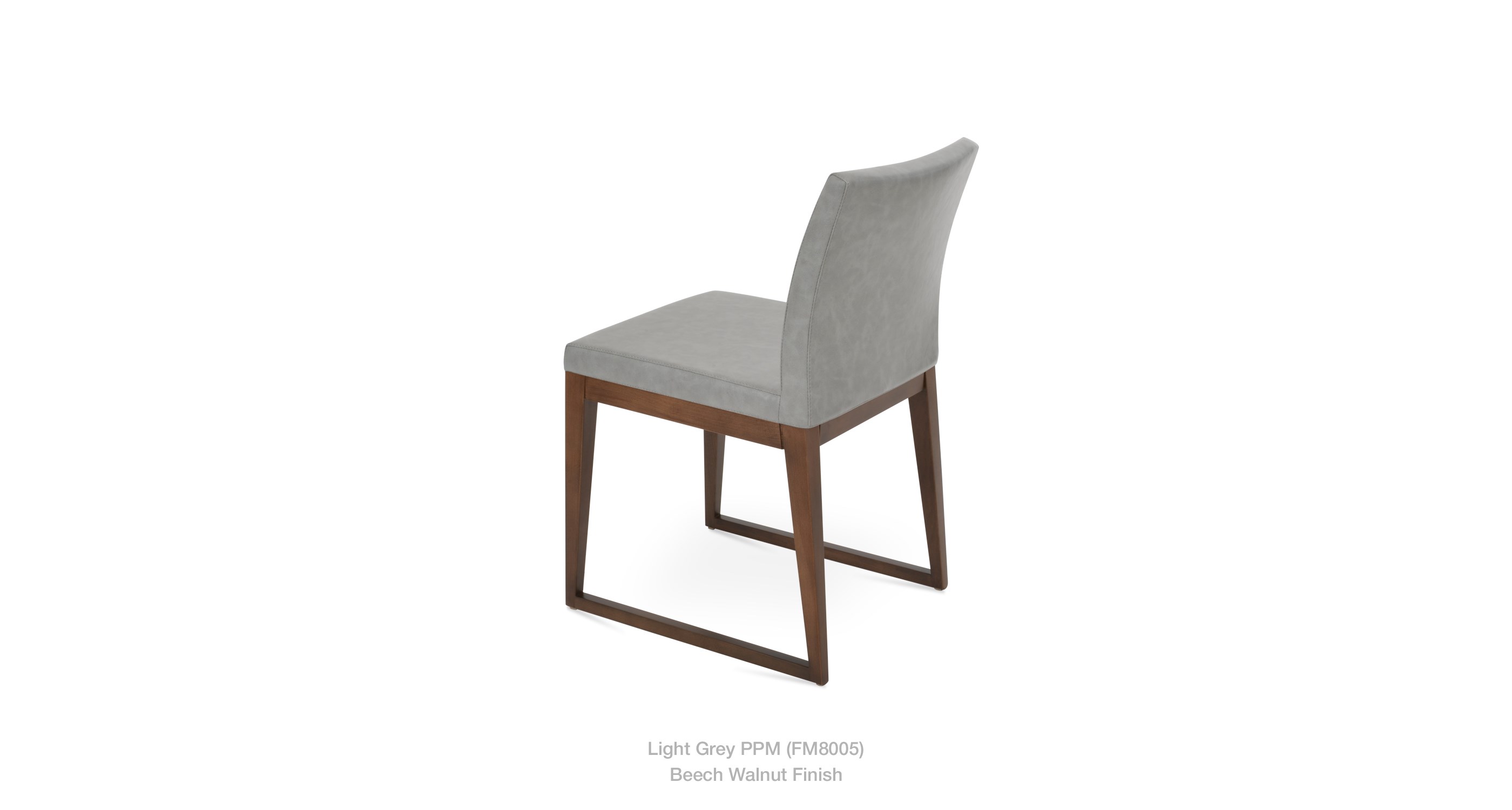 light grey leatherette