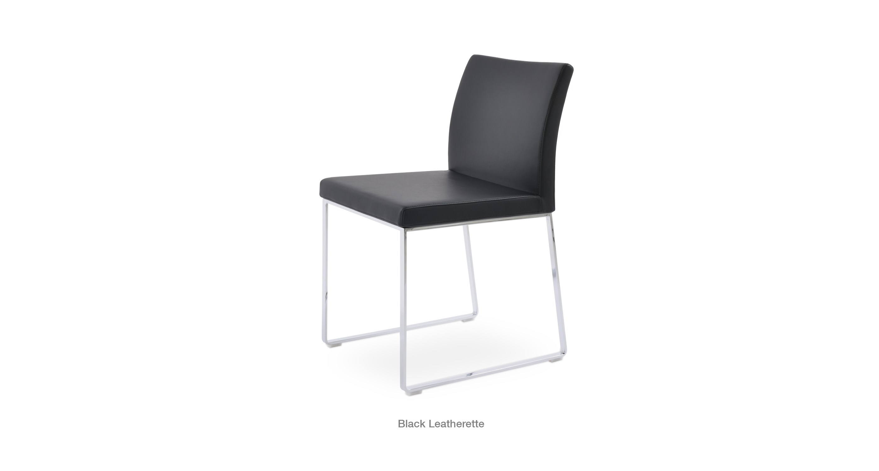 black leatherette