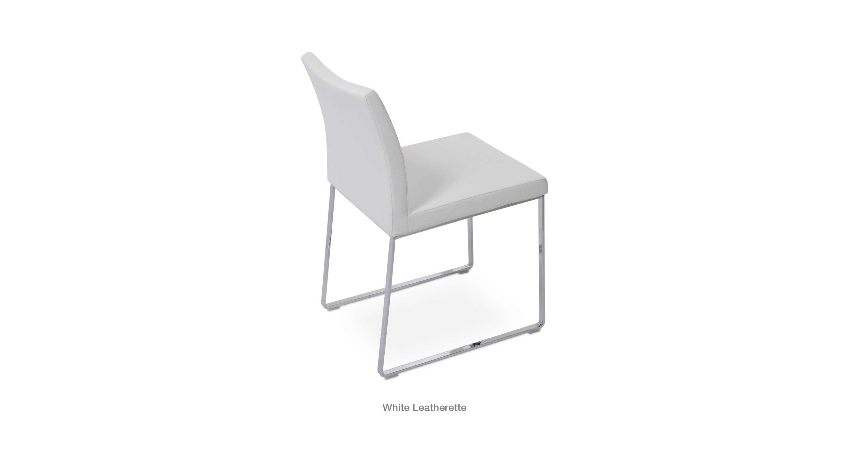 white leatherette
