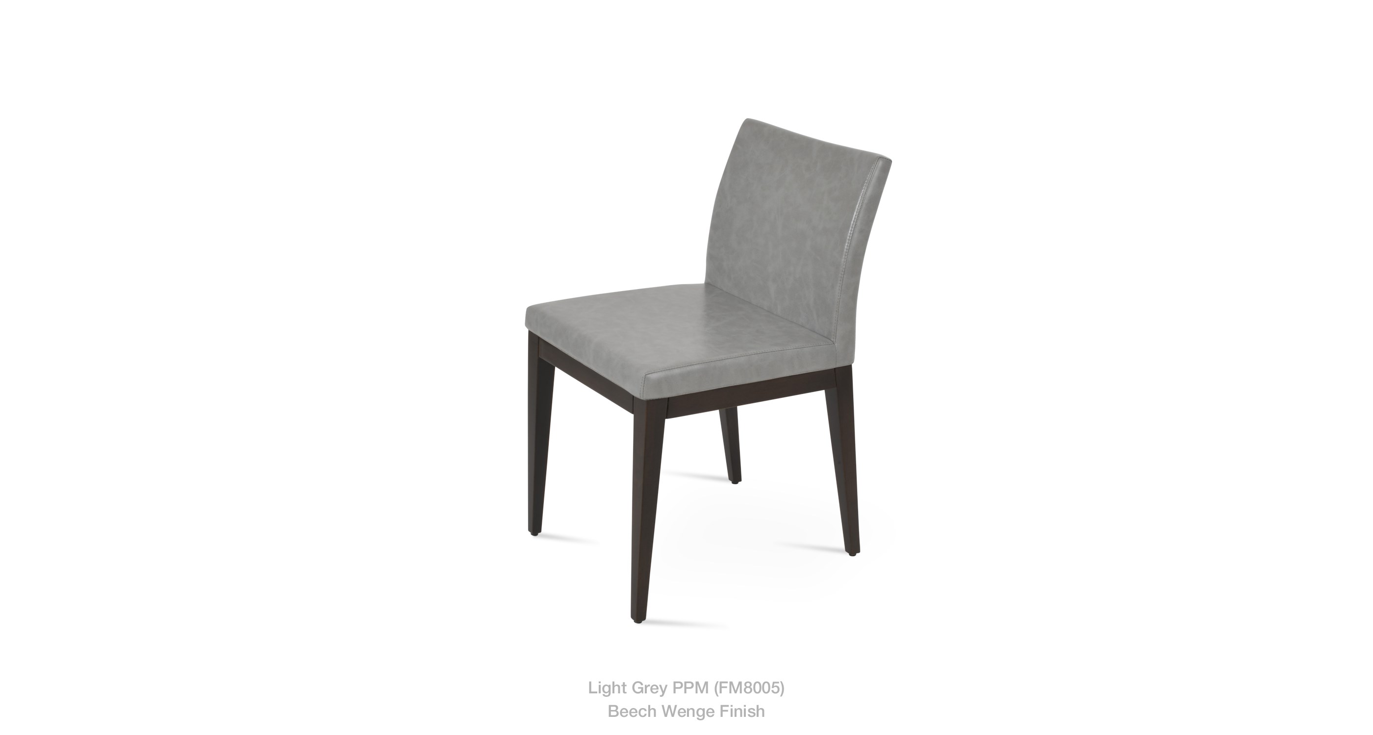 light grey leatherette
