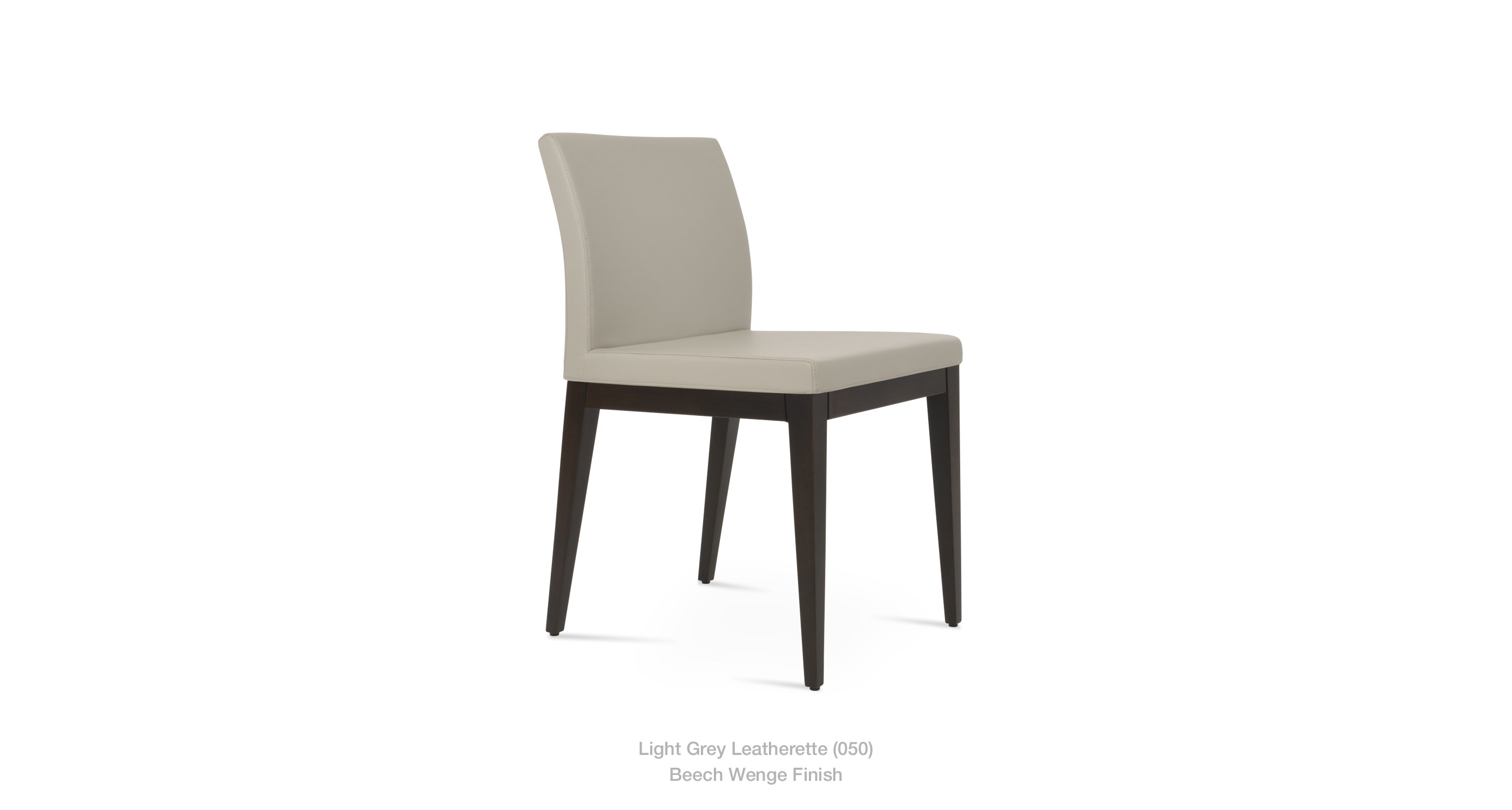 light grey leatherette