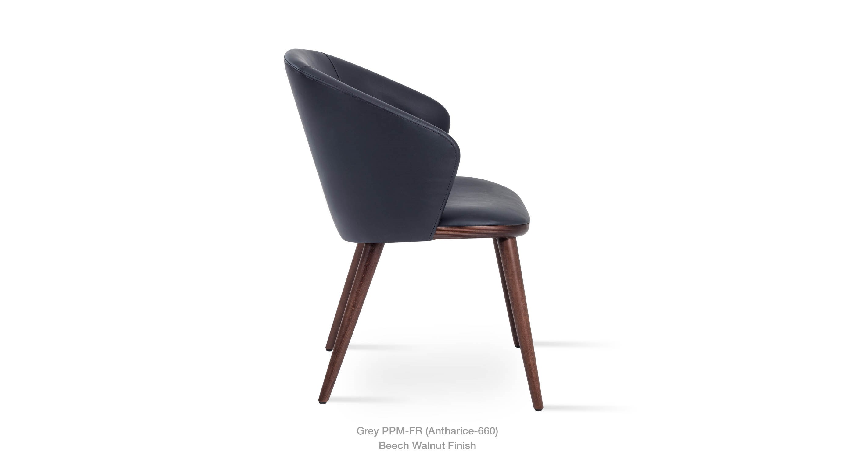 Athena Armchair Grey Walnut