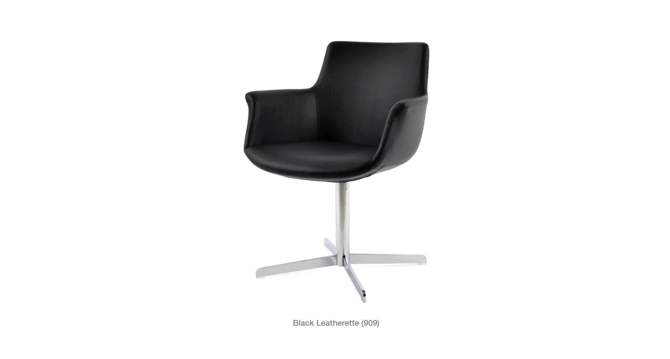 black leatherette