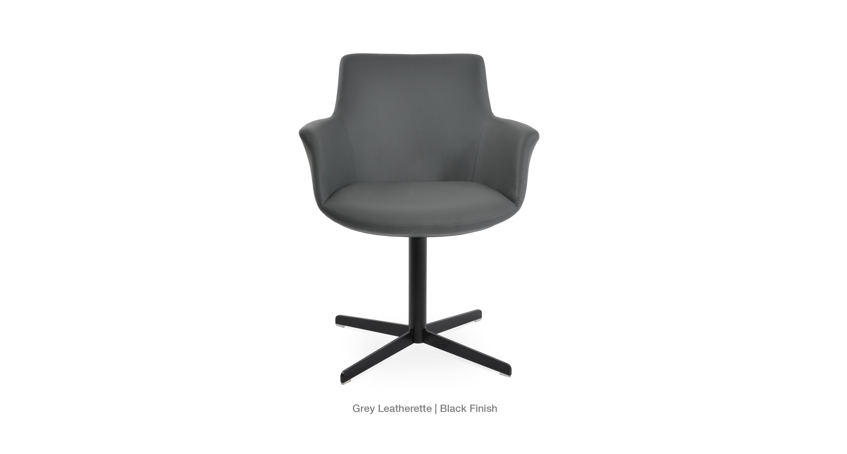 grey leatherette