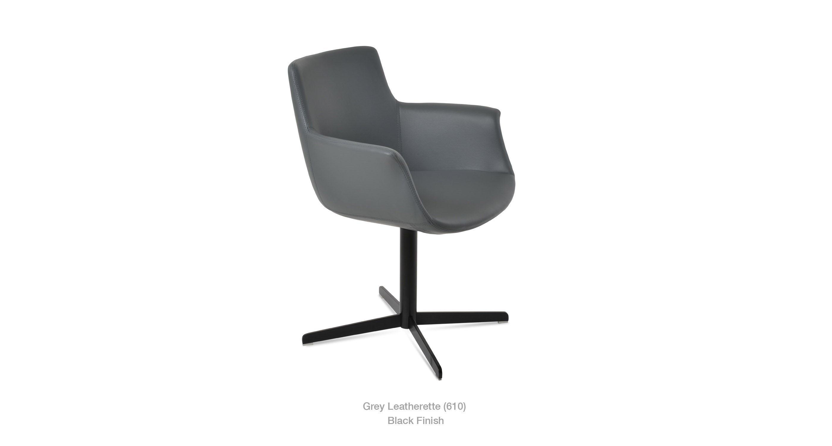 grey leatherette
