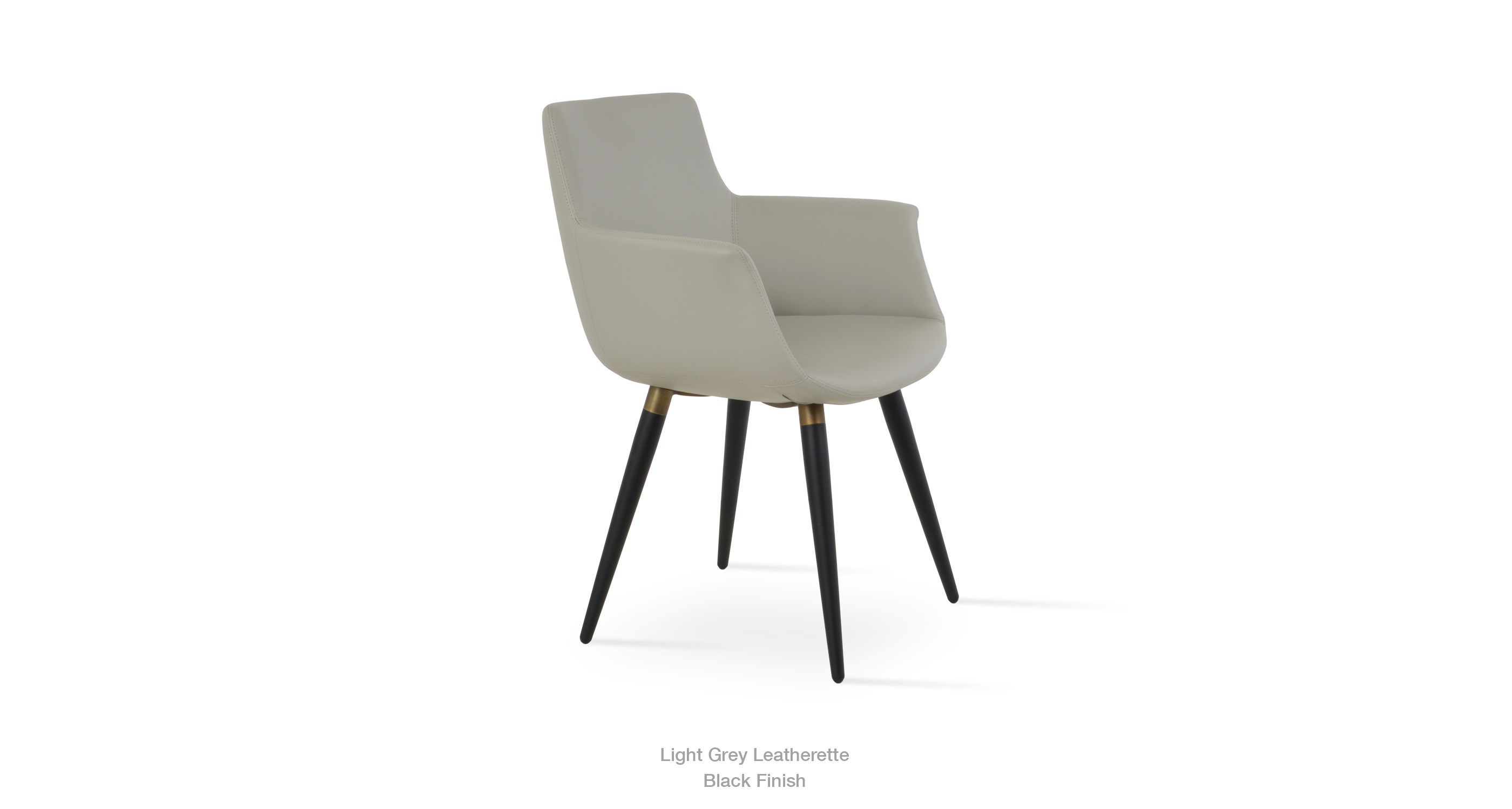 Bottega Ana Light Grey Leatherette