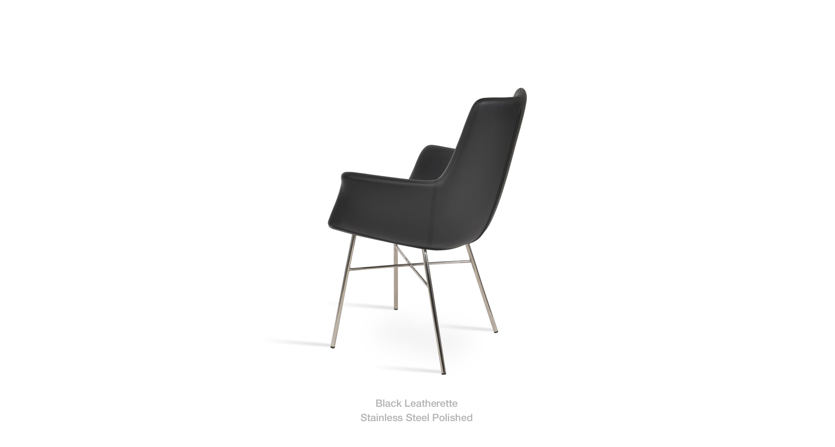 black leatherette