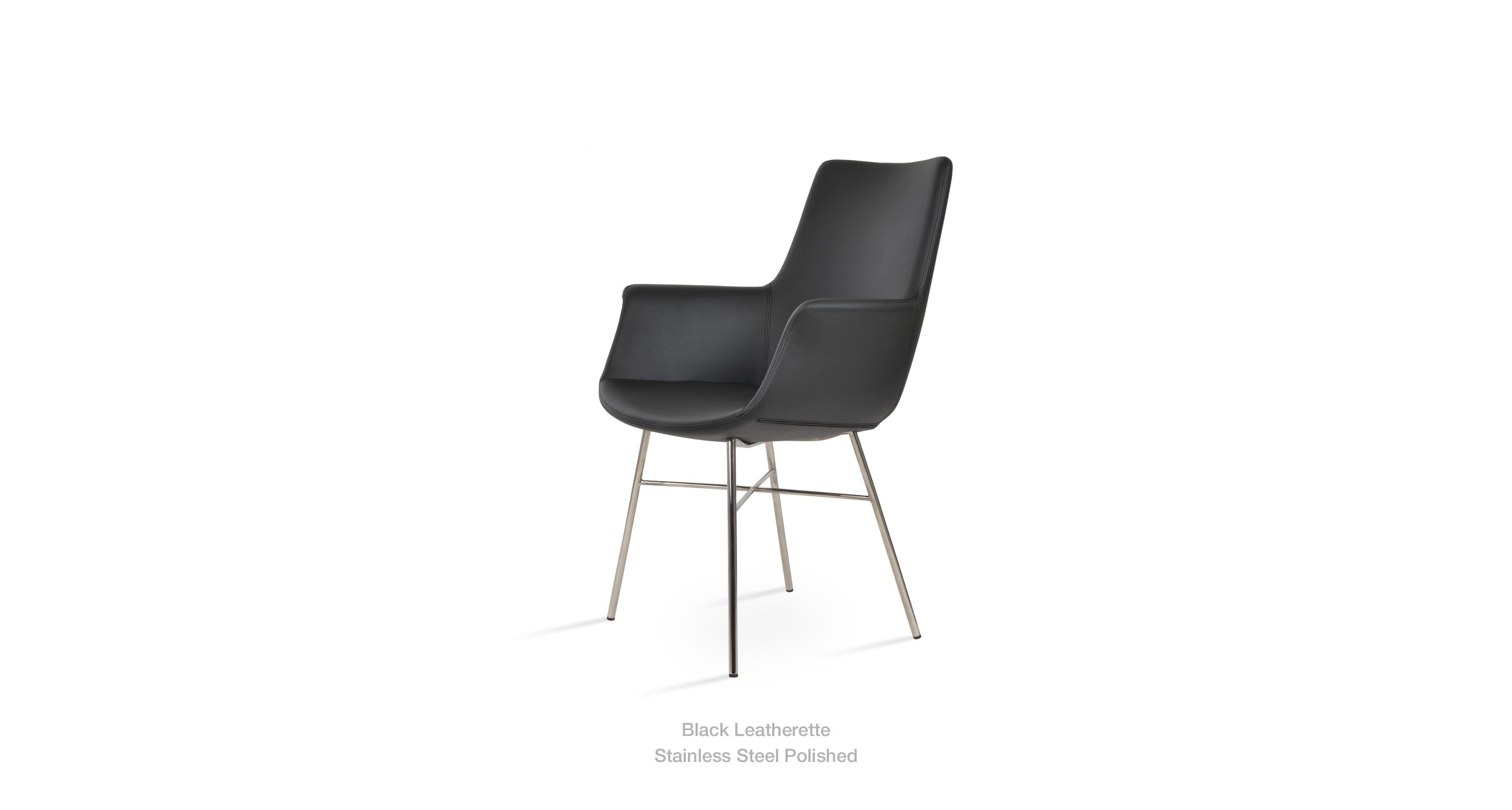 black leatherette