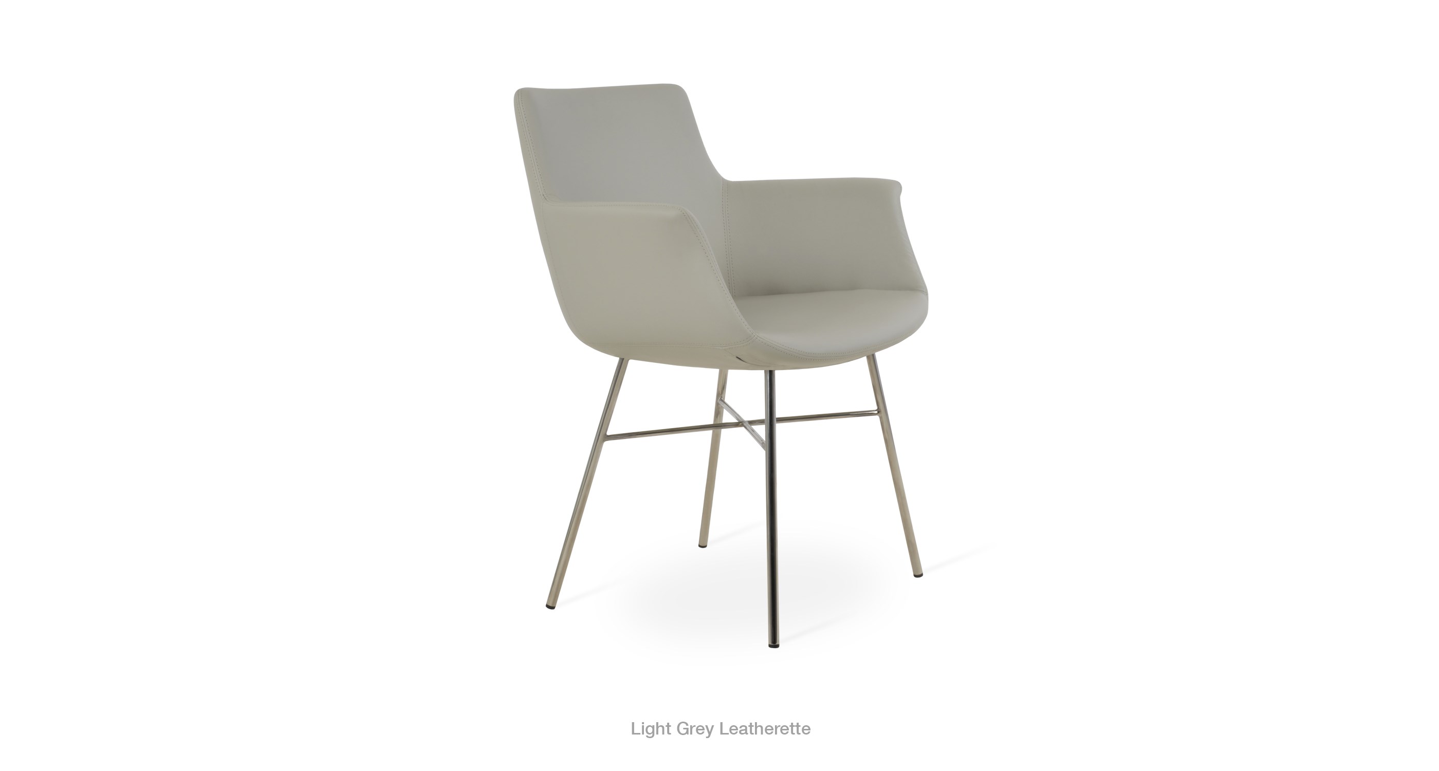 Bottega Cross Light Grey Leatherette