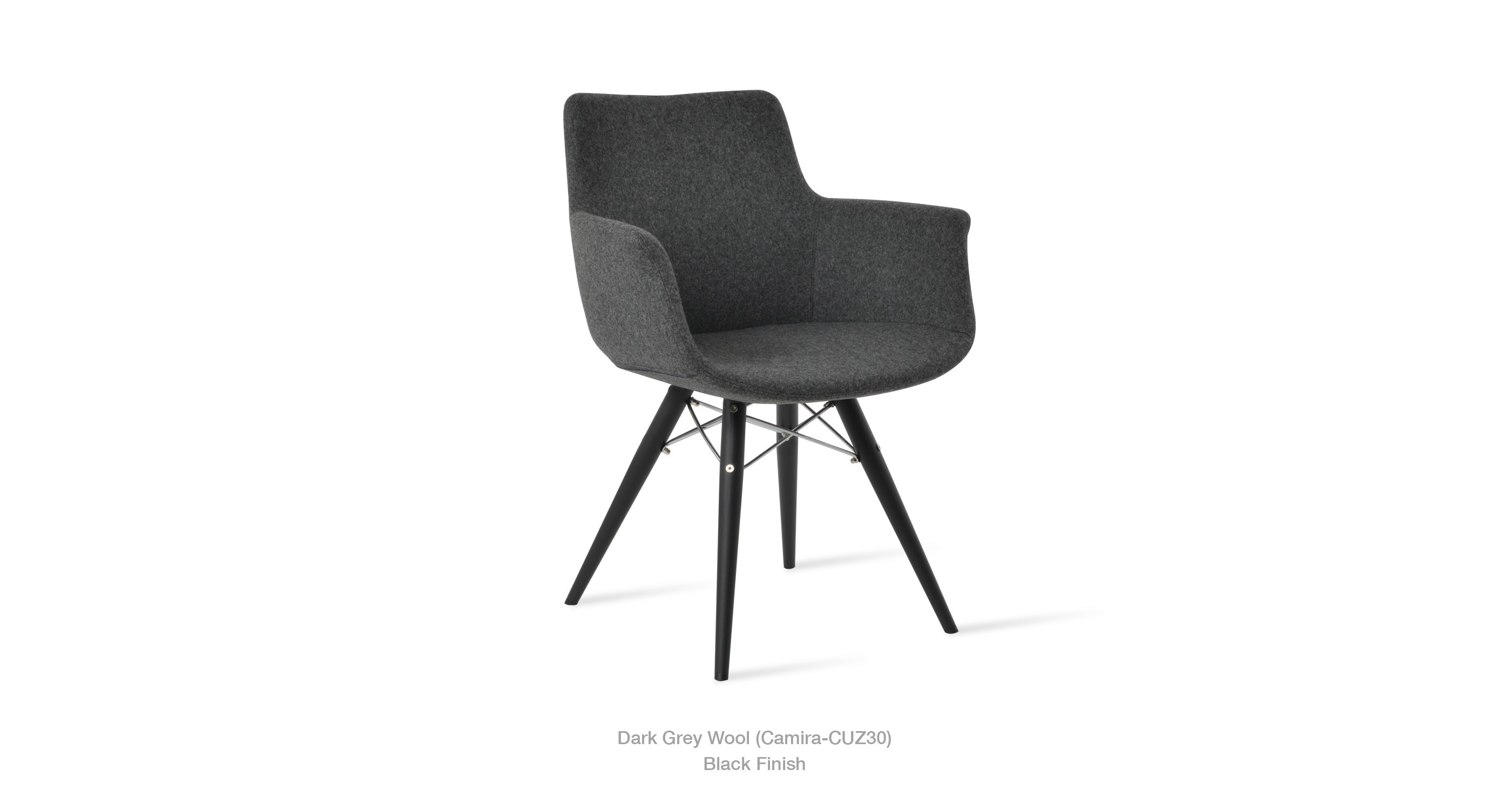 dark grey wool