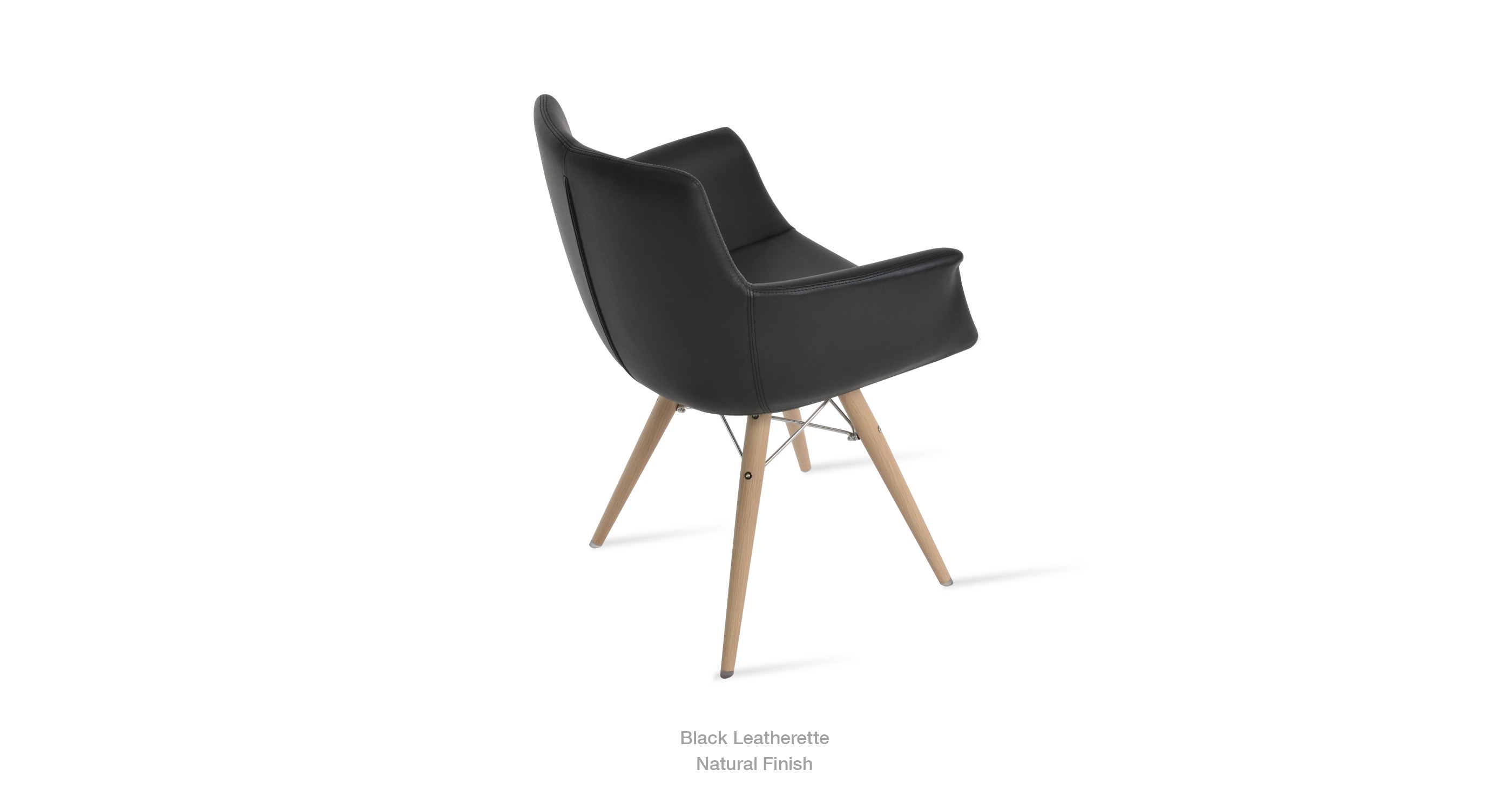 black leatherette