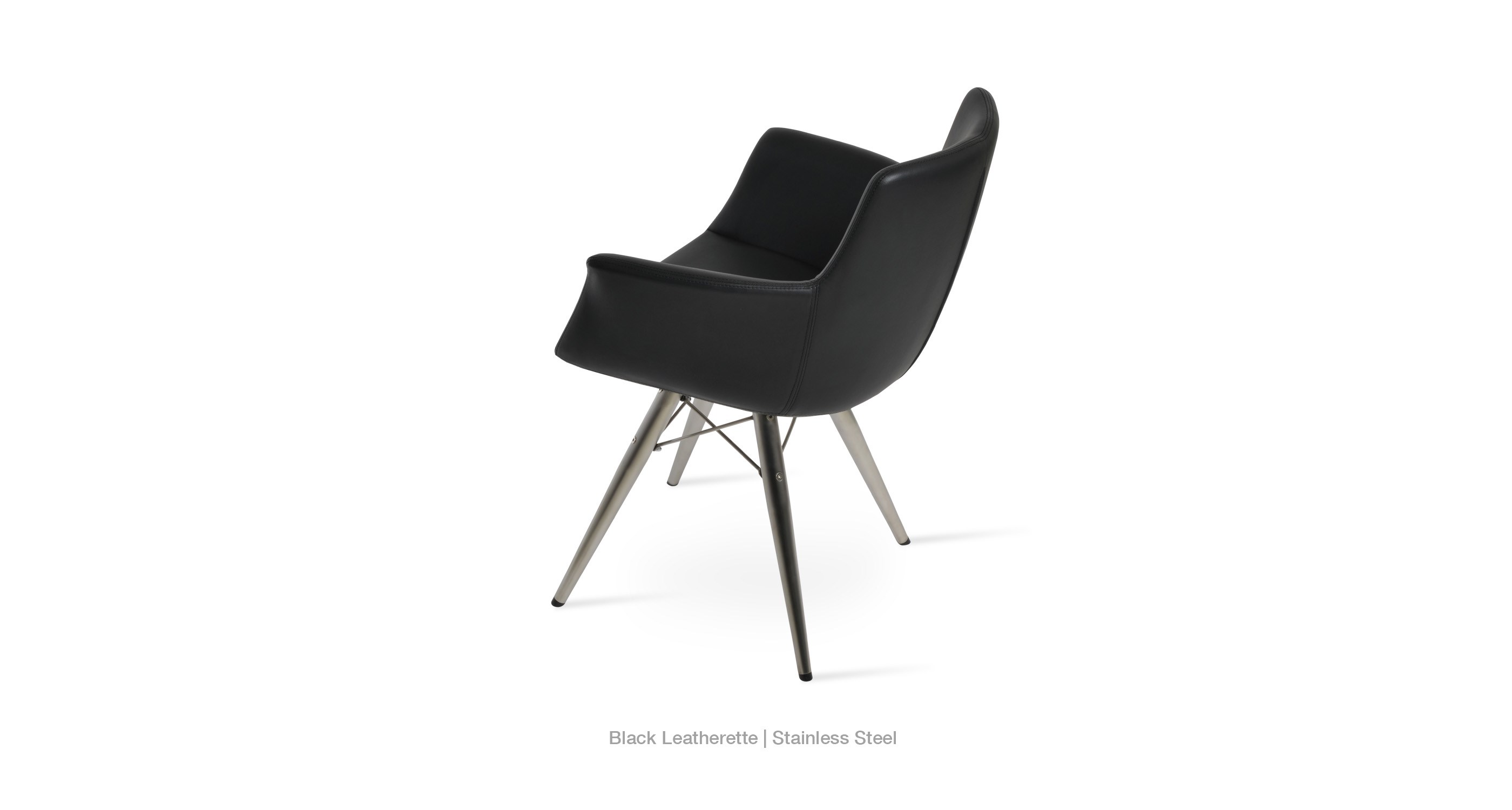 black leatherette