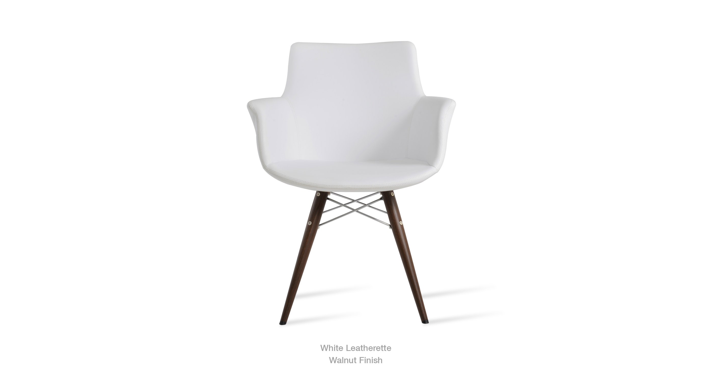 white leatherette