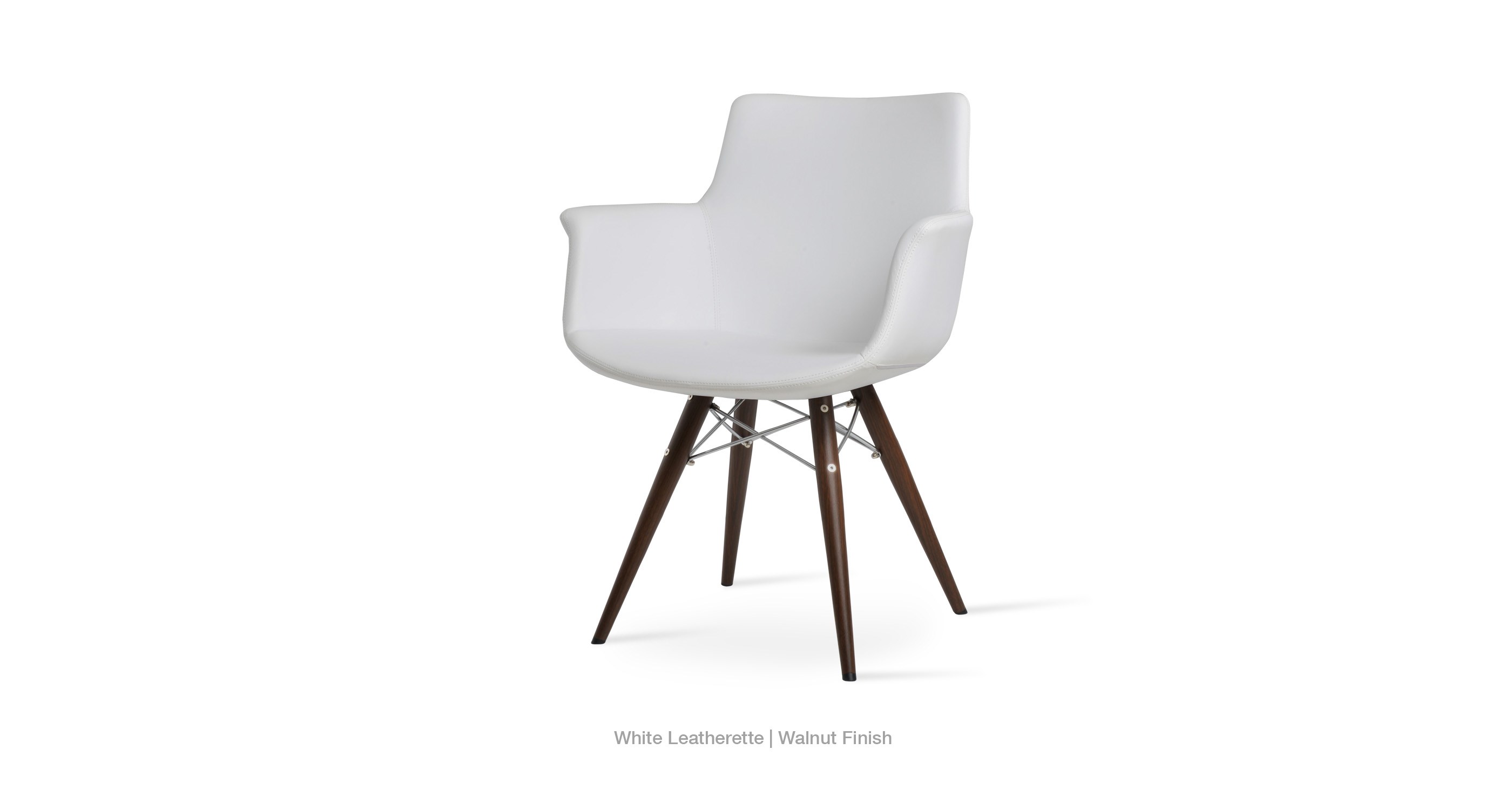 white leatherette