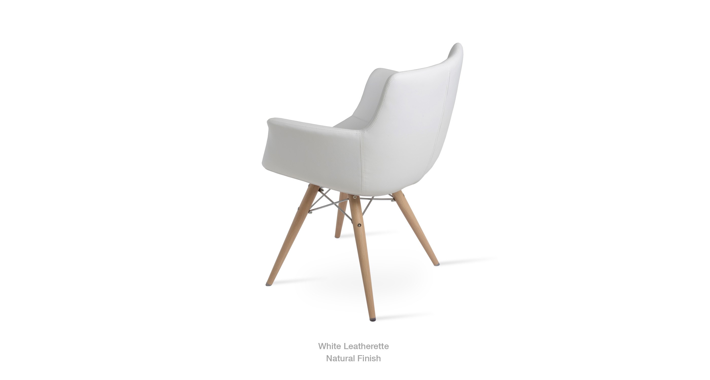 white leatherette