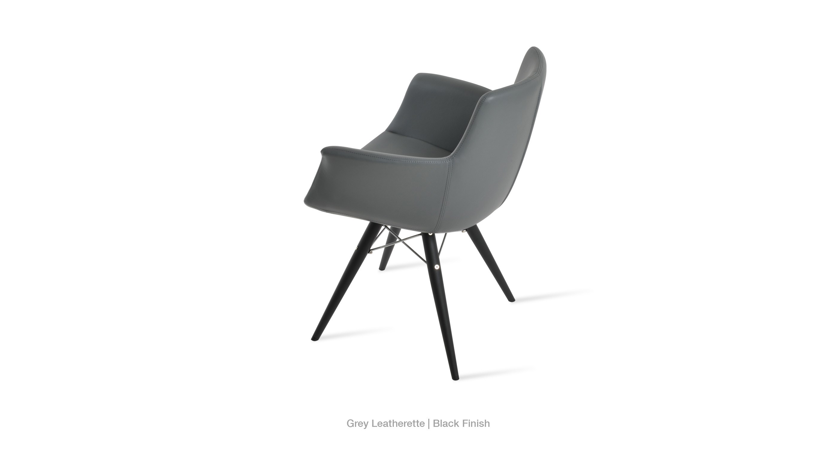 grey leatherette