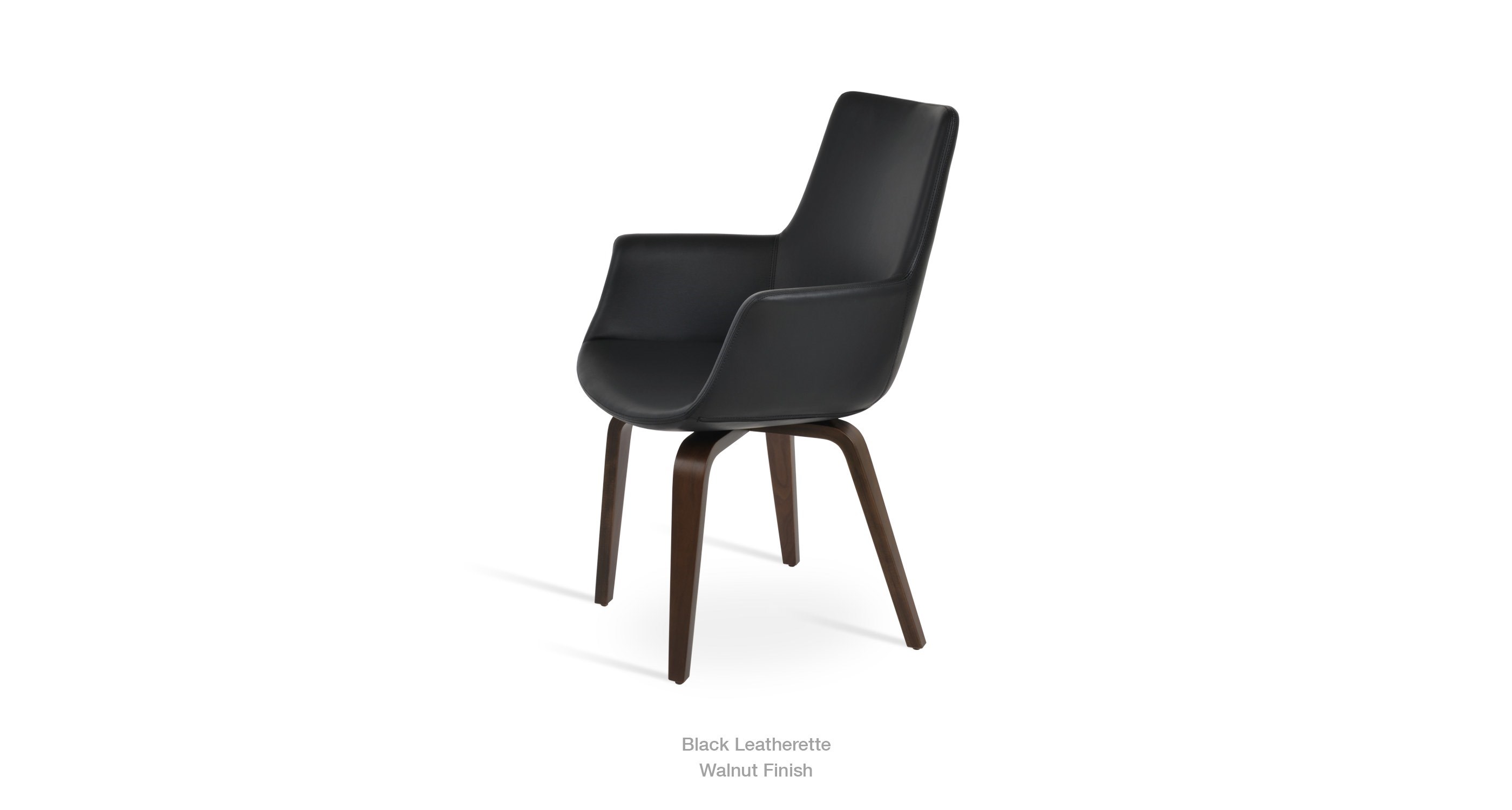 2020 04 06 Bottega Arm Hb Plywood Black Leatherette Walnut