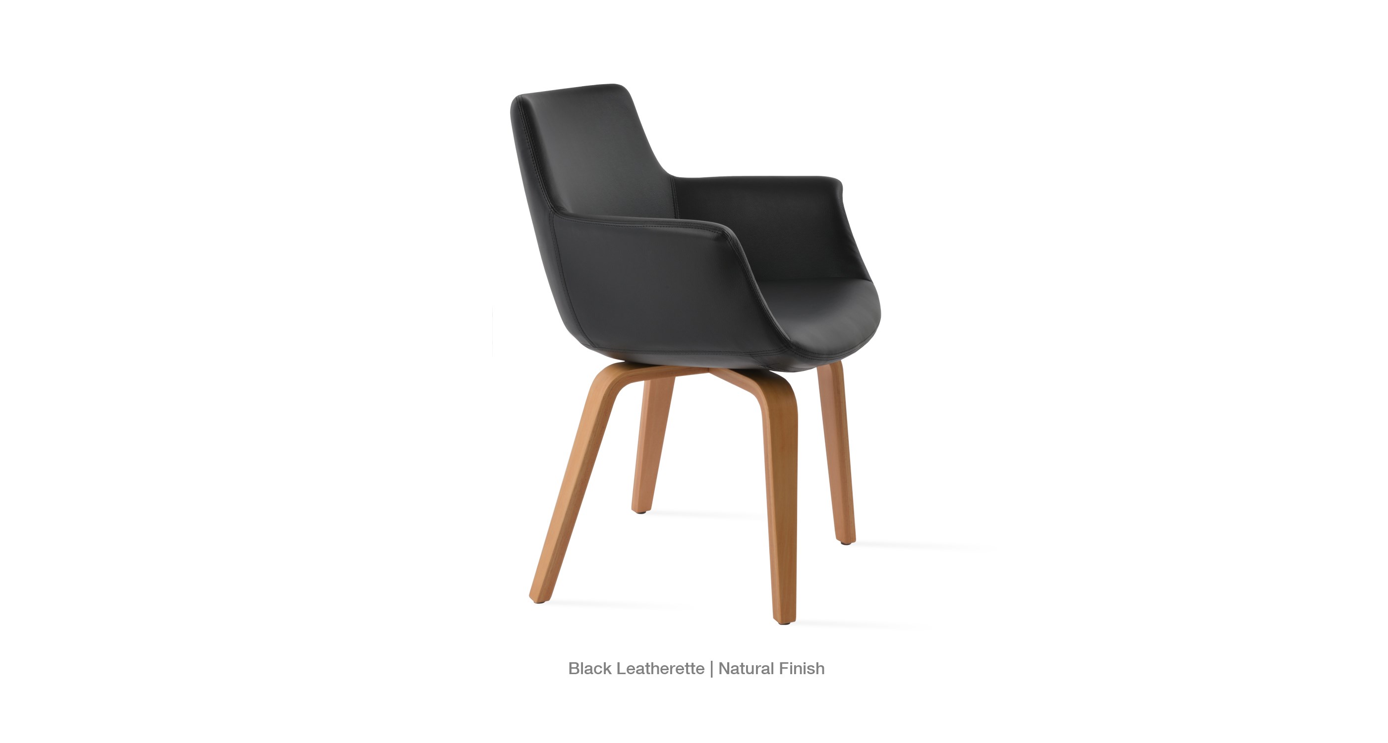 black leatherette