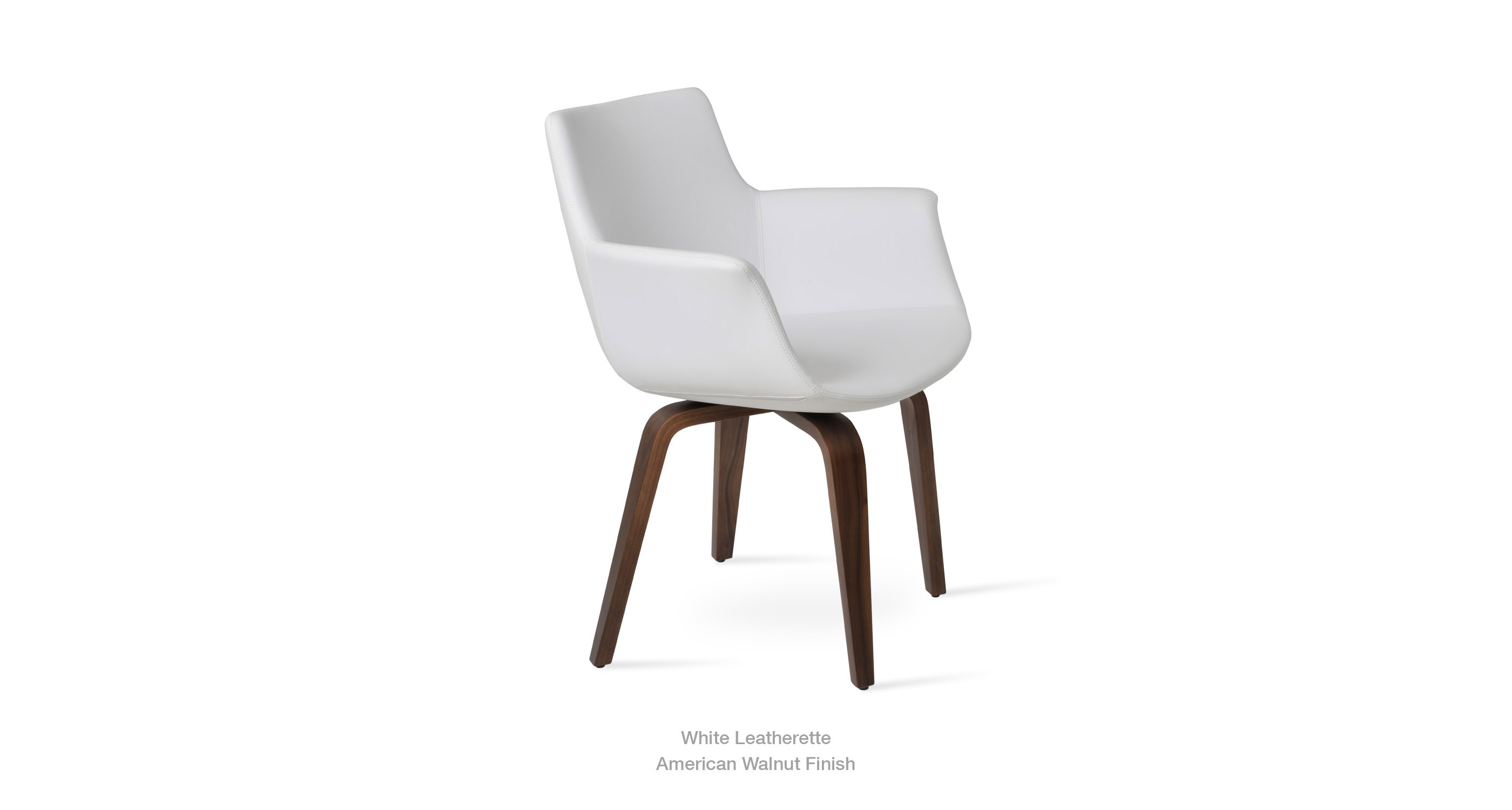 white leatherette