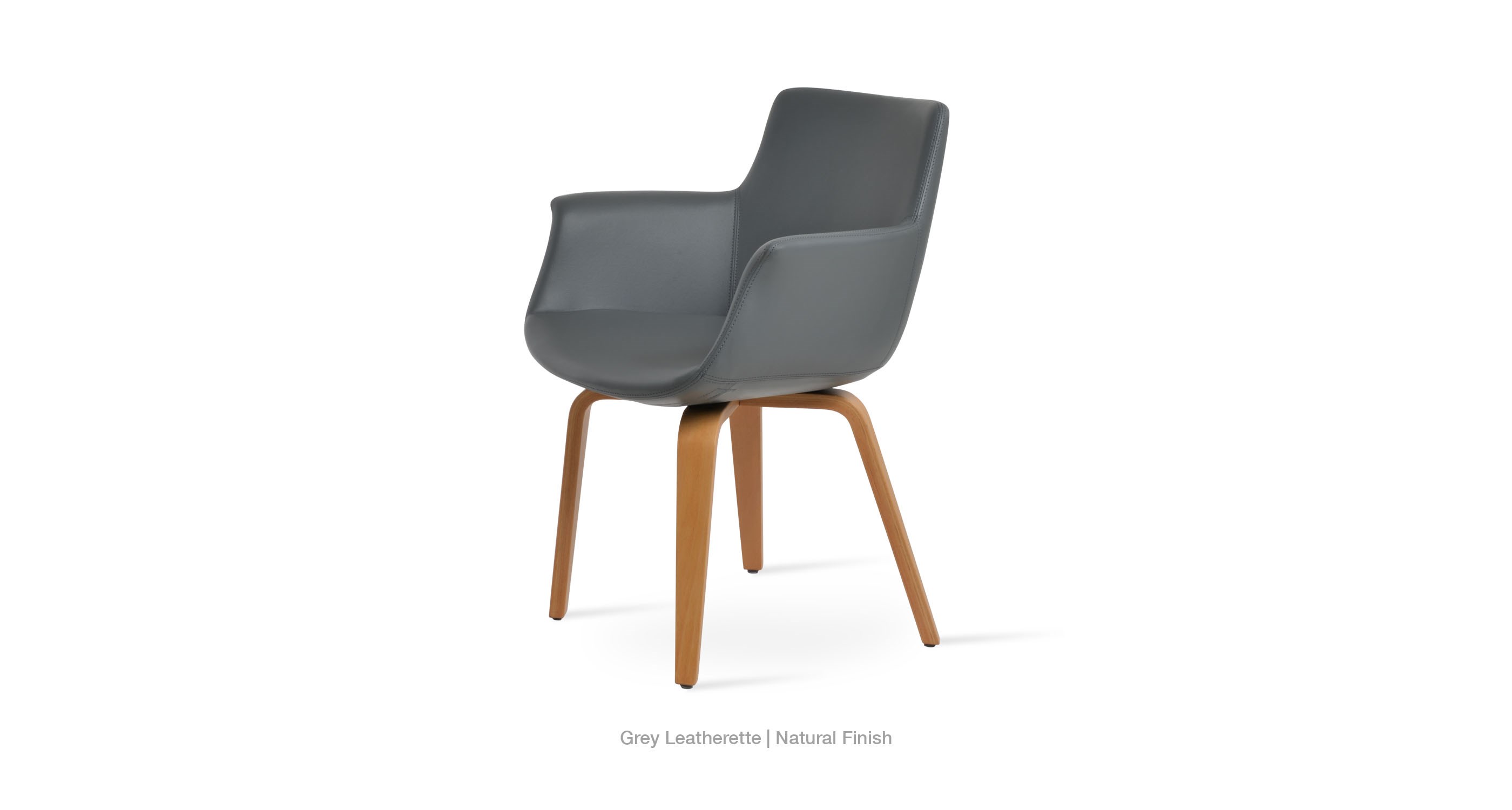 grey leatherette
