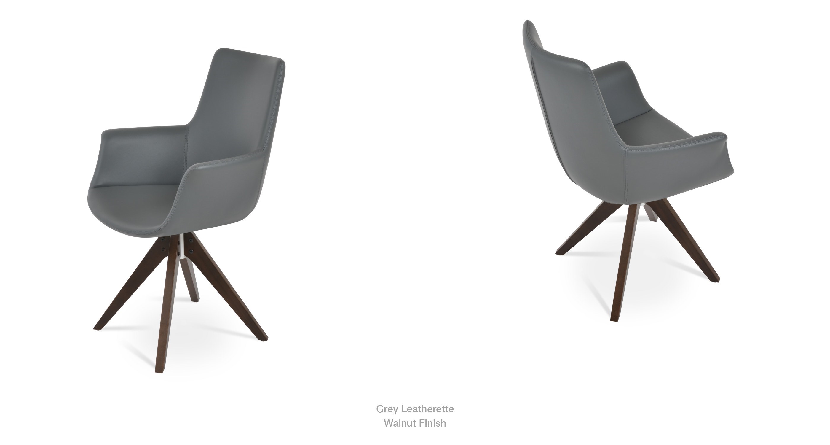 2020 04 06 Bottega Arm Pyramid Grey Leatherettewalnut