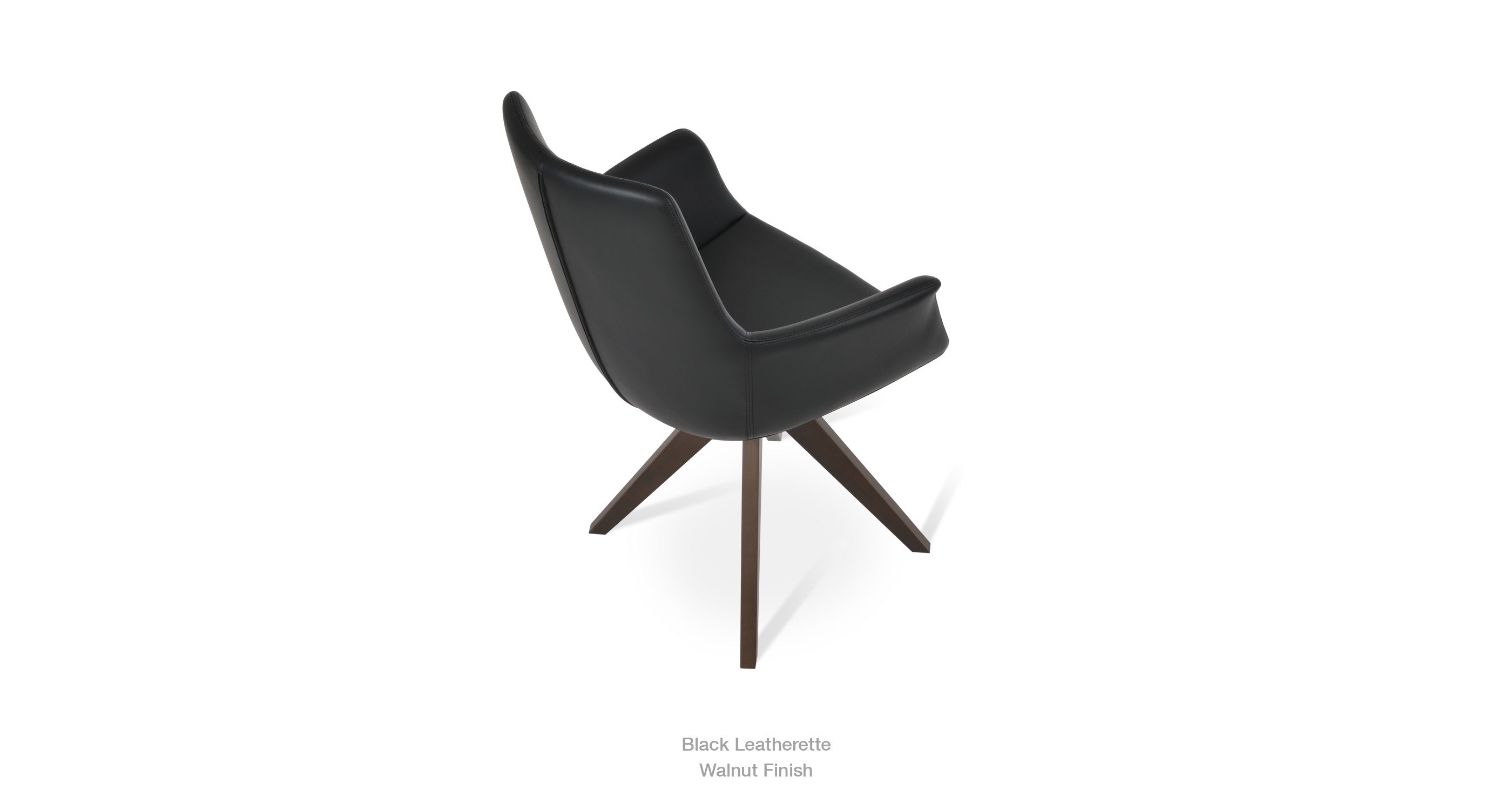 black leatherette
