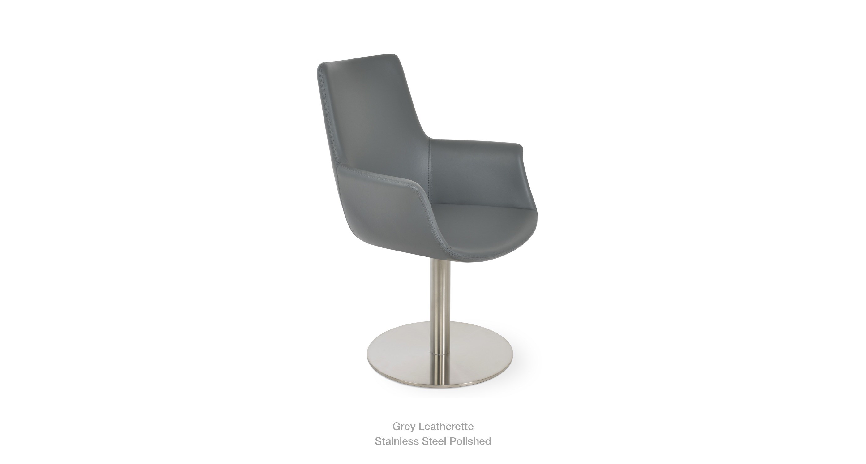 2020 03 30 Bottega Arm Hb Round Grey Leatherette