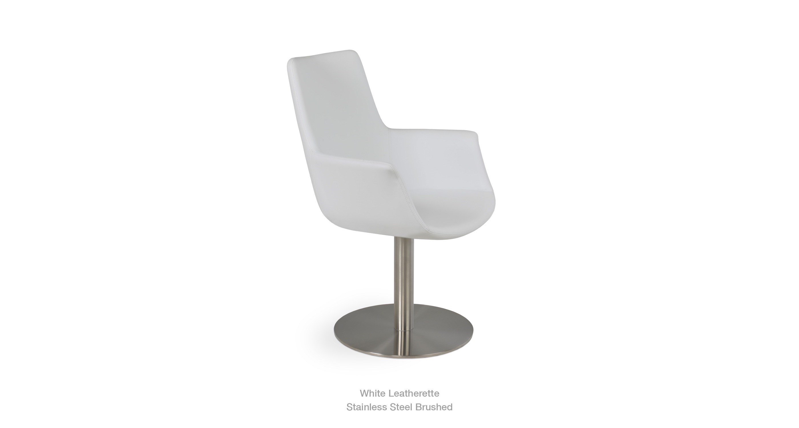 2020 03 30 Bottega Arm Hb Round White Leatherette