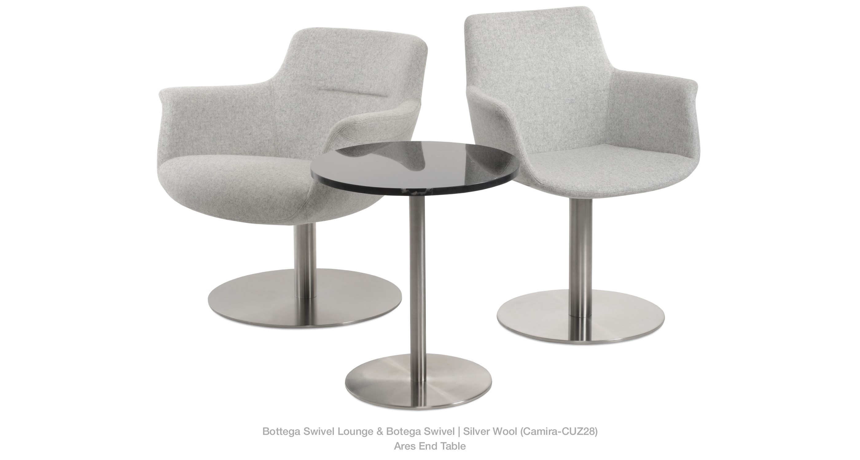 round and lounge - silver