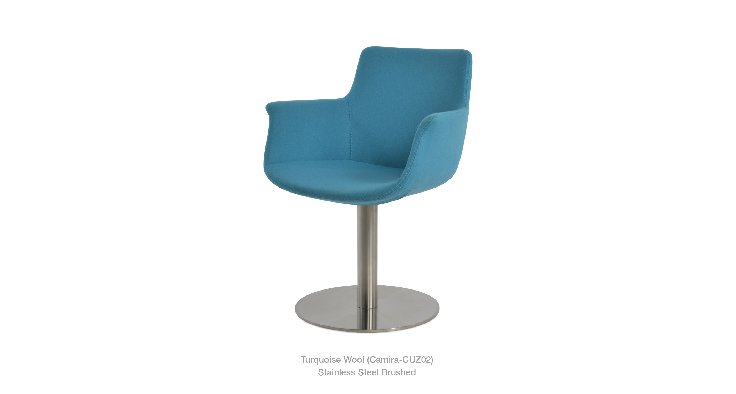 2020 24 11 Bottega Arm Round Turquoise Wool