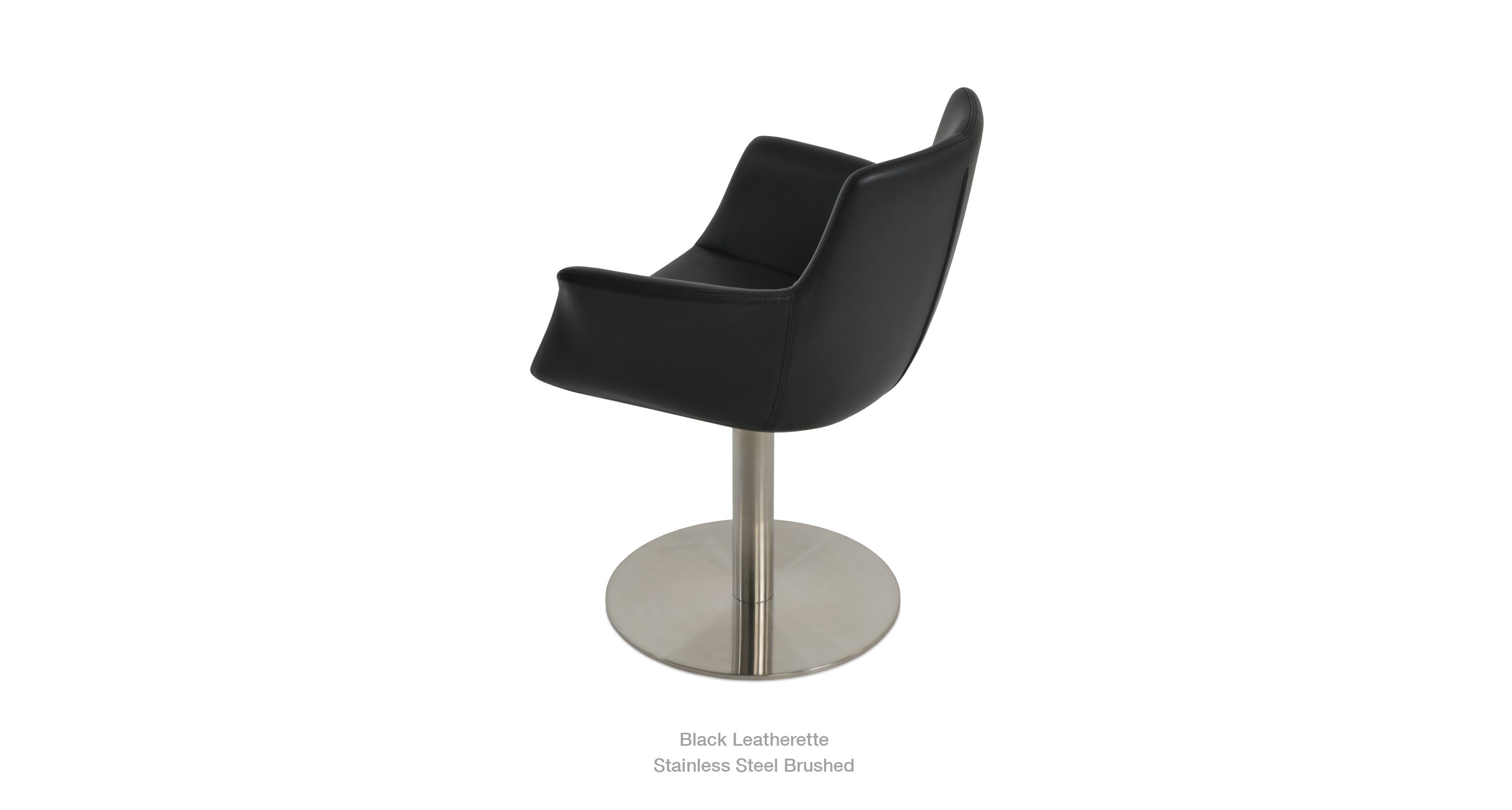 2020 24 11 Bottega Arm Round Black Leatherette