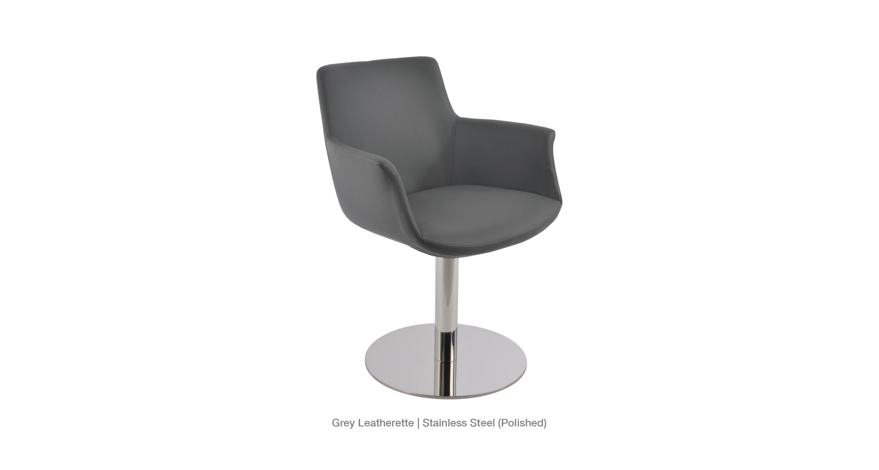grey leatherette