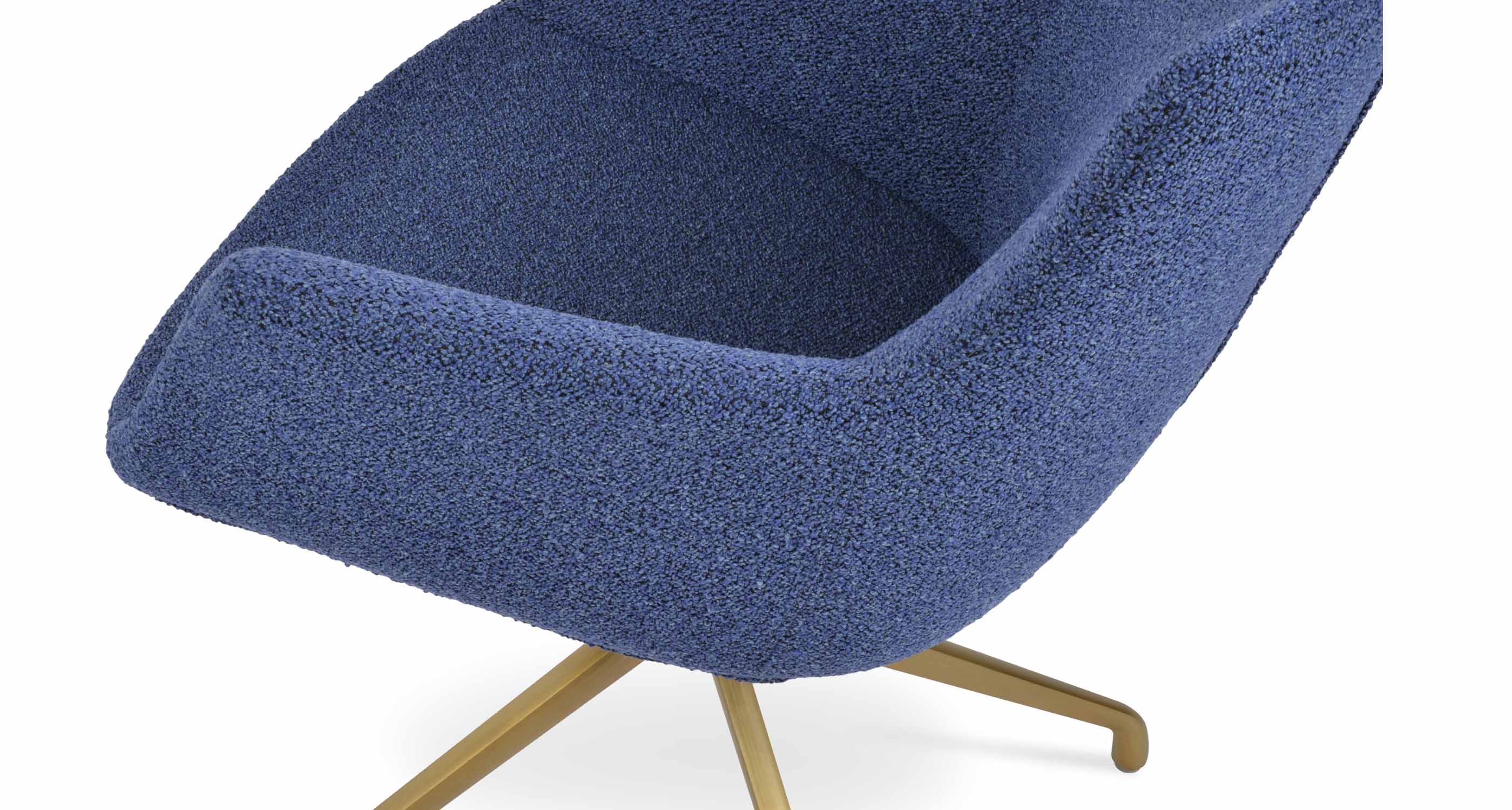 blue black fabric- close